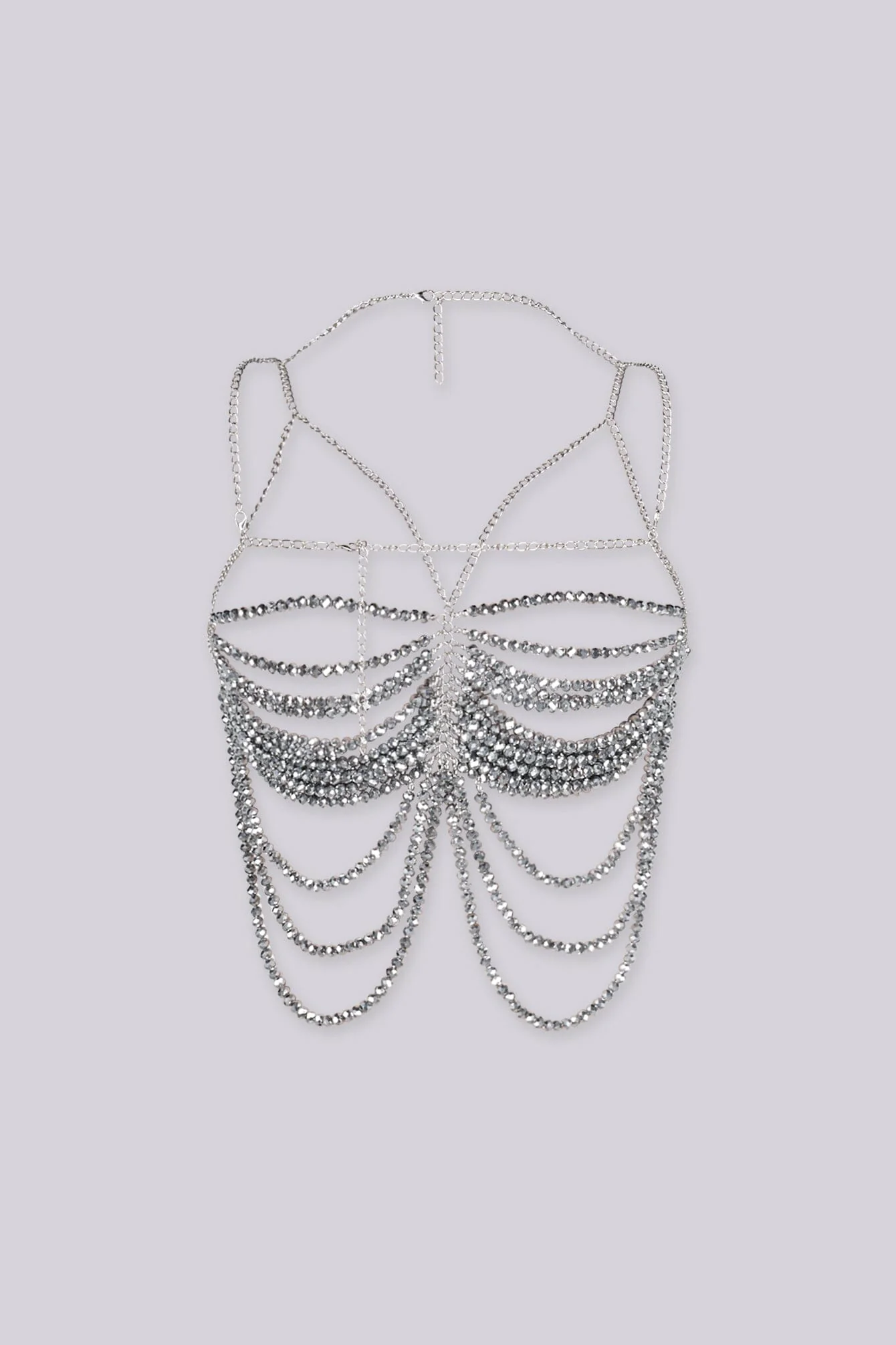 Gunmetal Beaded Chain Top - Image 6