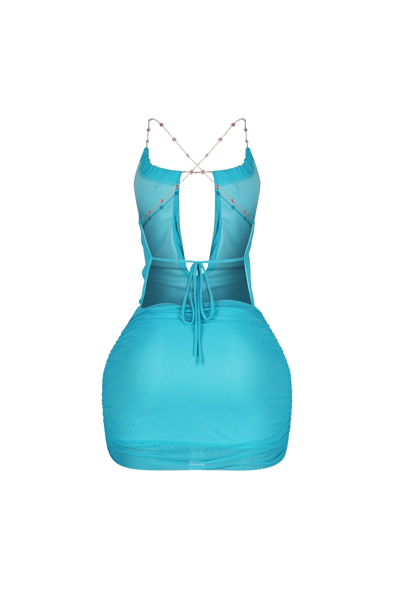 Haena Pearl Chain Mini Dress - Image 8