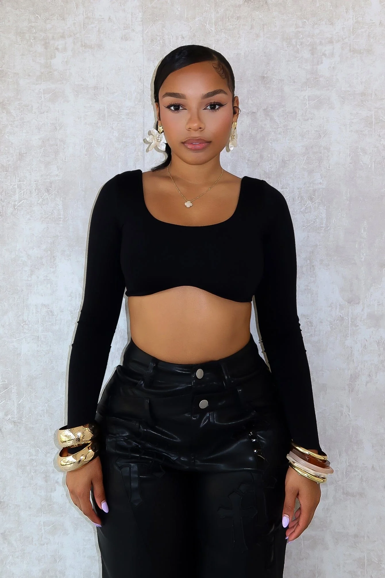 Harriet Back Cutout Crop Top - Image 3