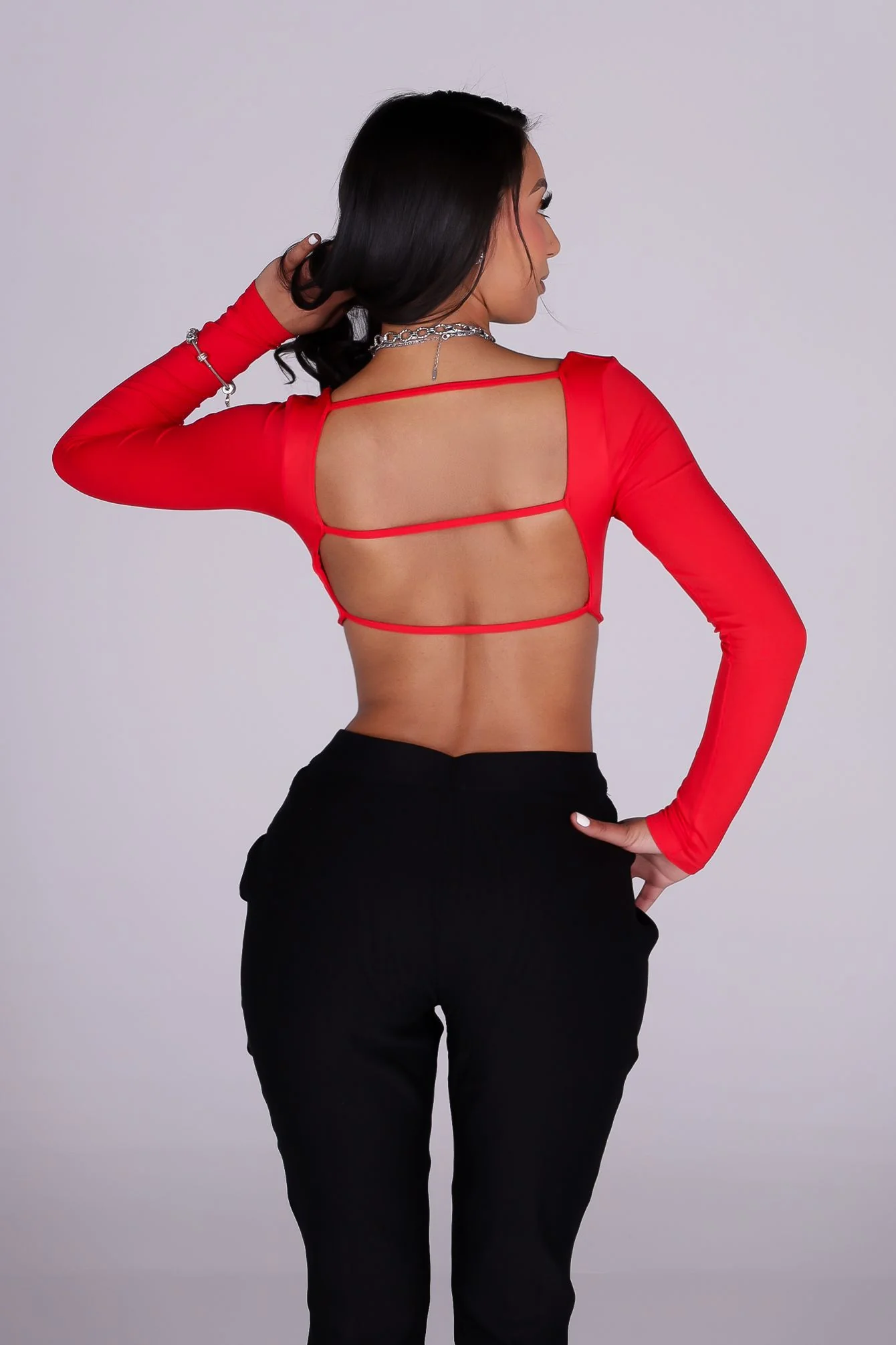 Harriet Back Cutout Crop Top - Image 5