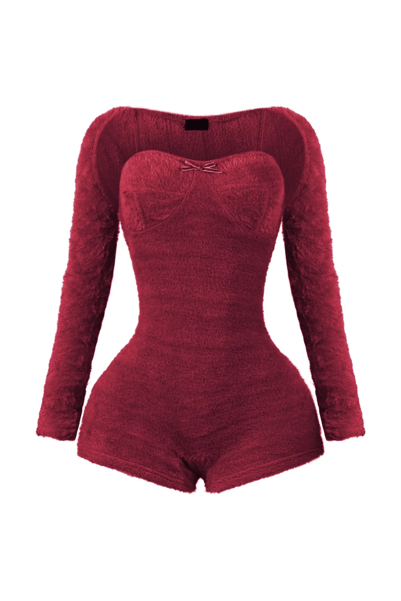 Harvey Fuzzy Knit Romper With Bolero SET - Image 5