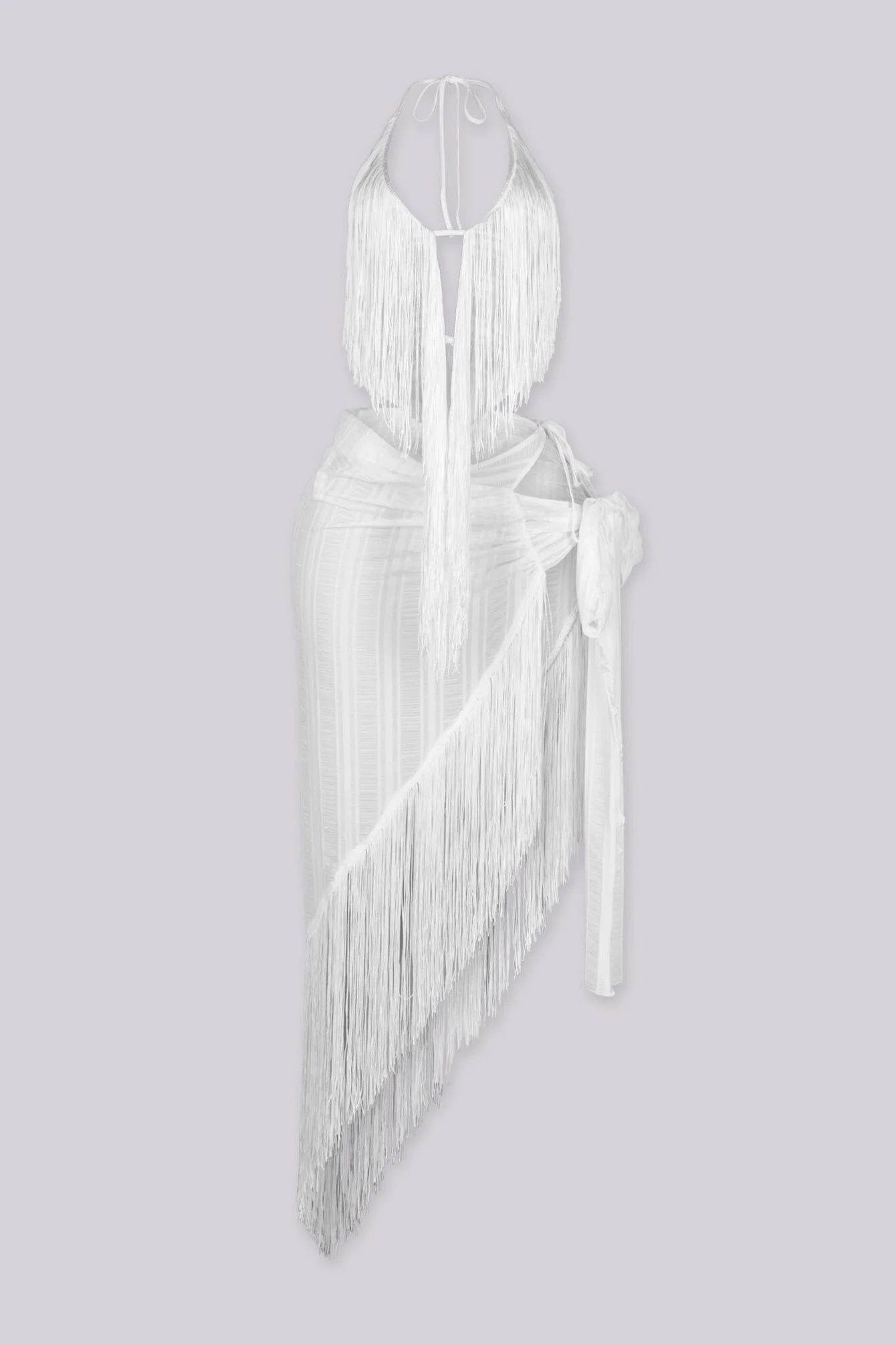 Havanah Fringe Halter Top & Skirt SET - Image 4