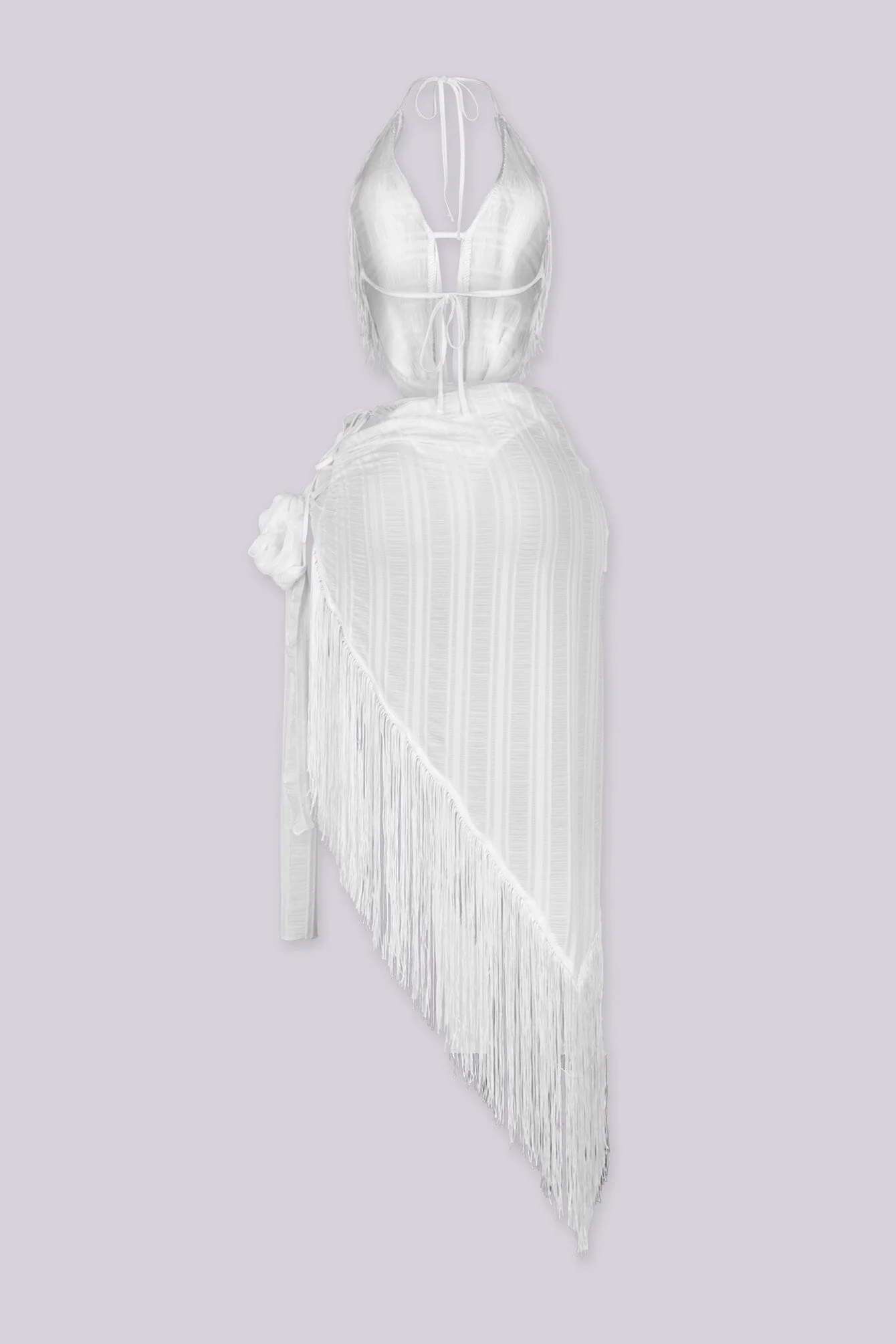 Havanah Fringe Halter Top & Skirt SET - Image 6