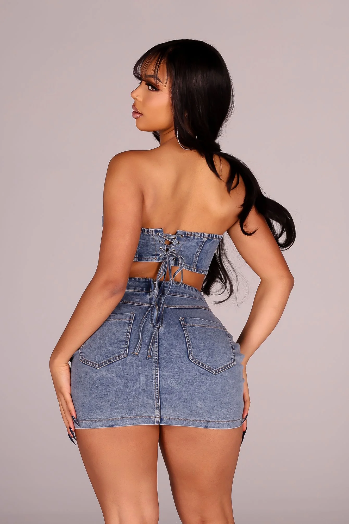 Havoc Chunky Buckle Mini Dress - Image 2