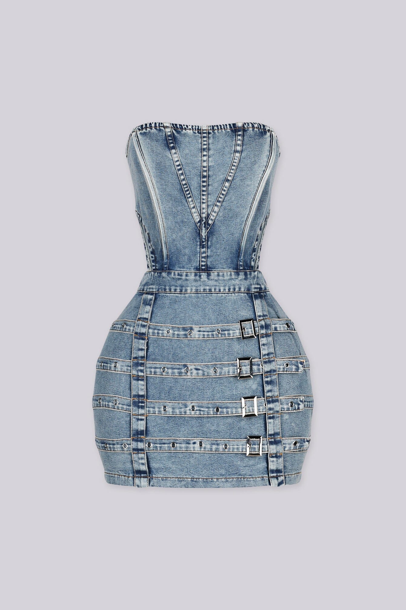 Havoc Chunky Buckle Mini Dress - Image 4