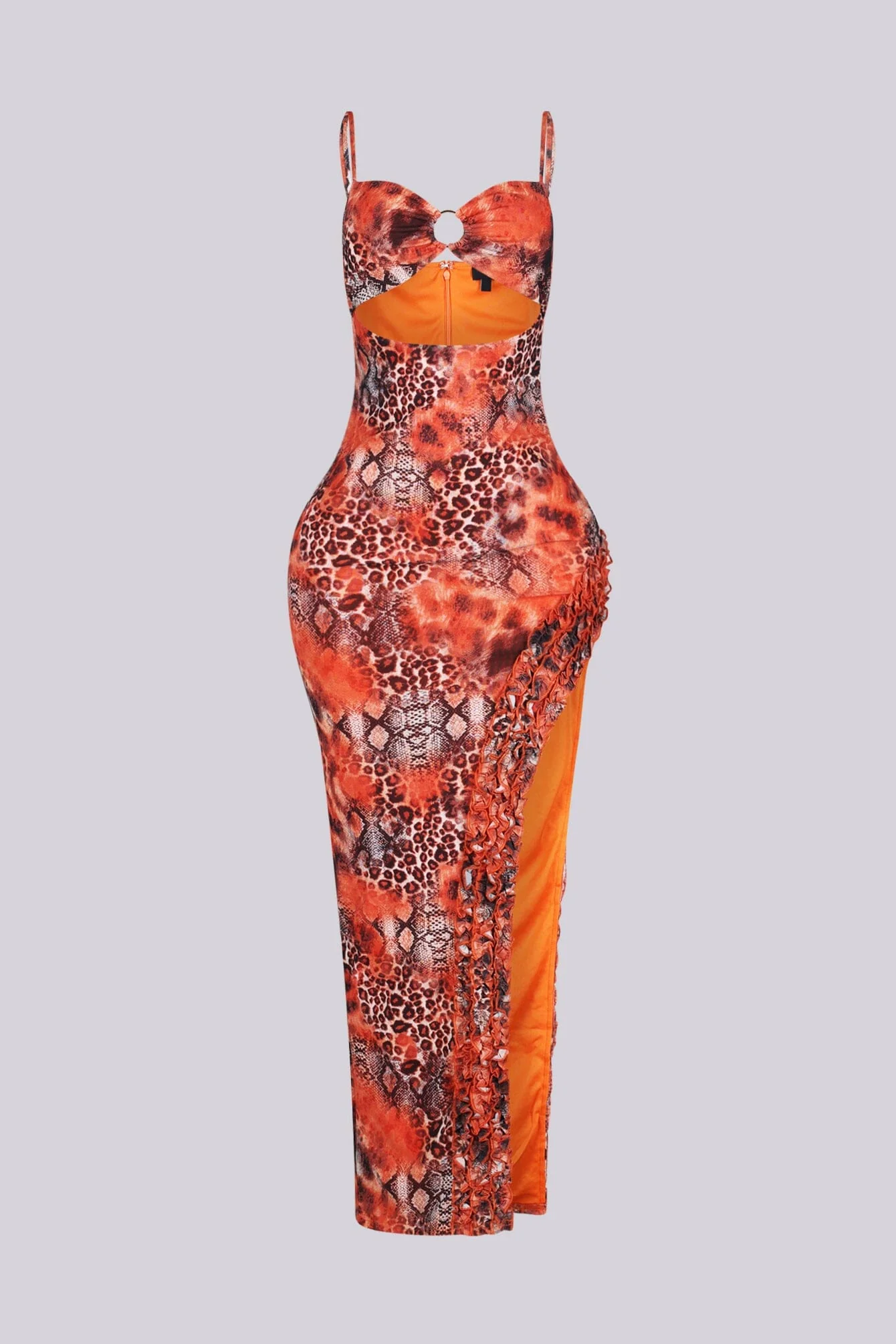 Heatwave Mesh Print Maxi Dress - Image 4