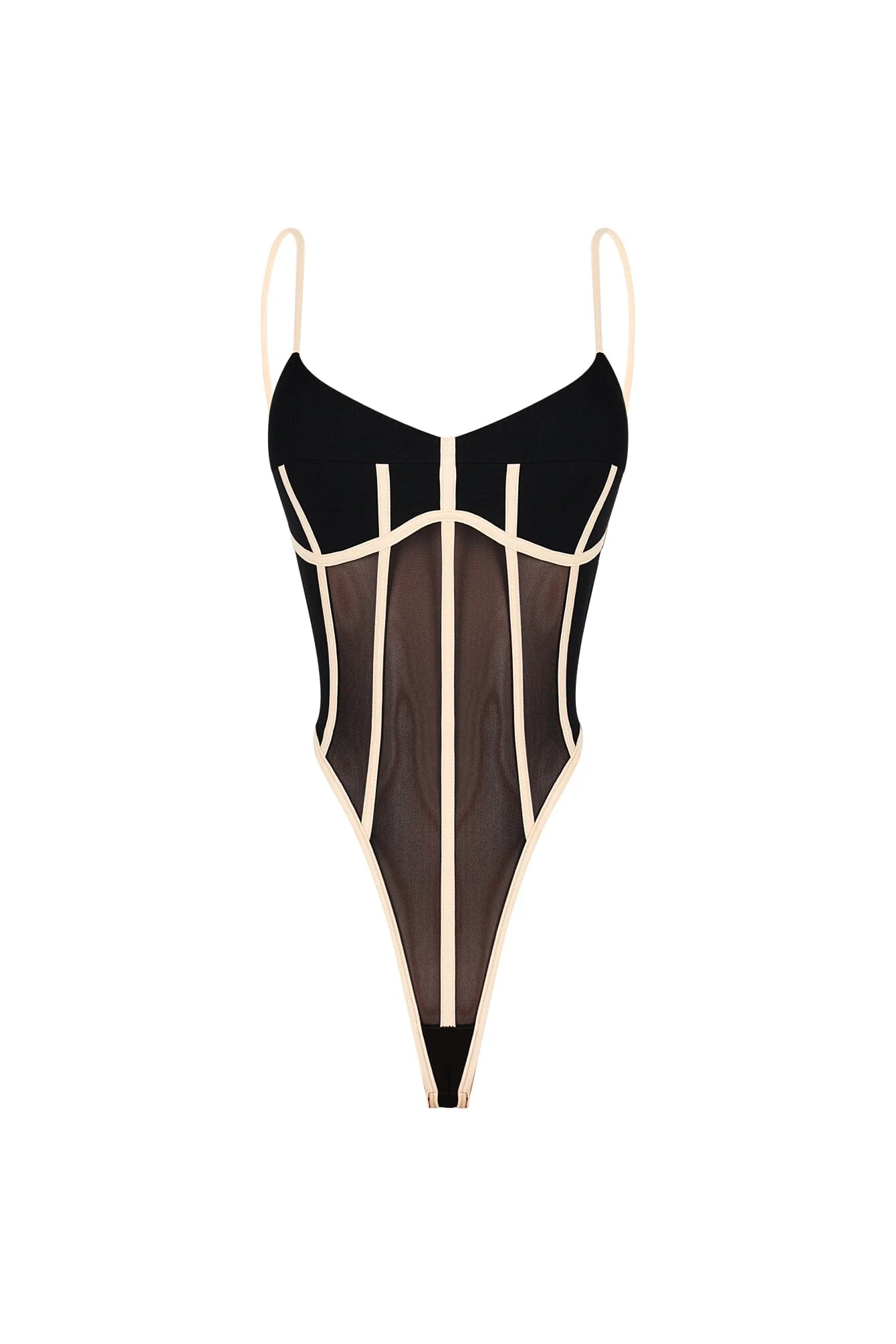 Hecate Sheer Mesh Panel Bodysuit - Image 4