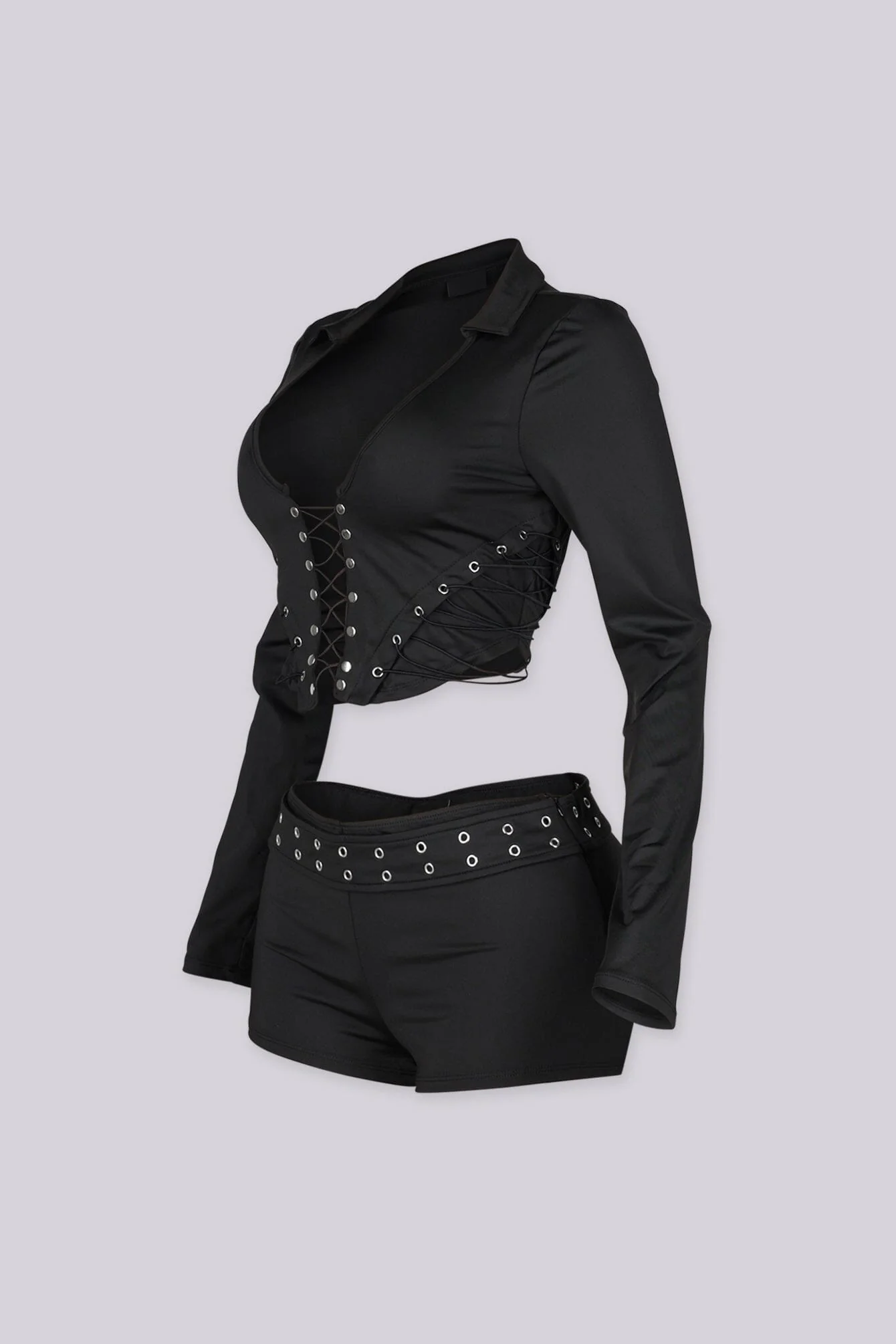 Hendra Lace Up Corset Top & Shorts SET - Image 6