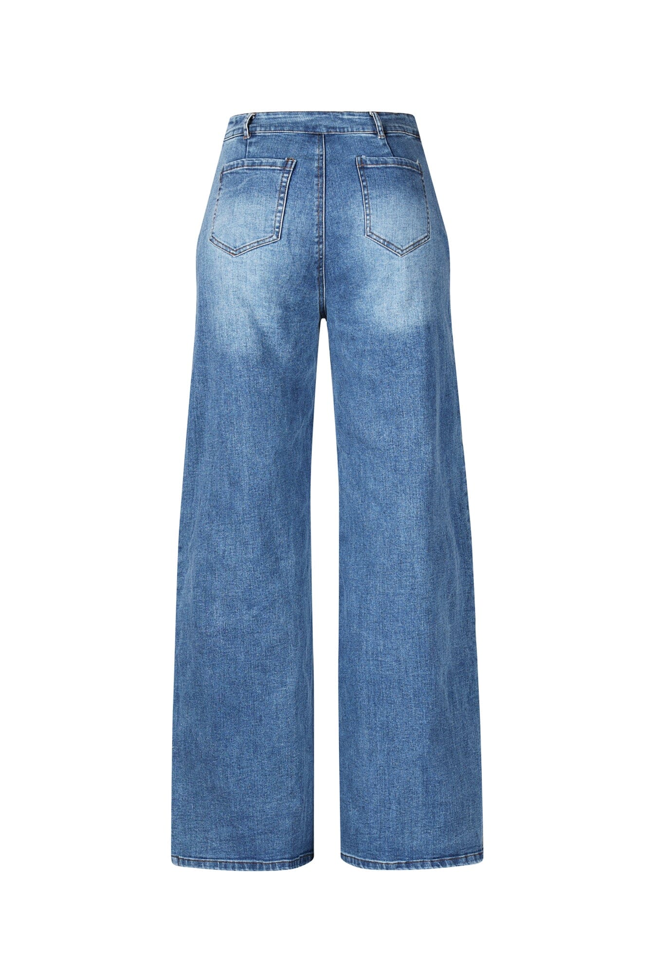Hi Rise Snap Baggy Jeans - Image 7