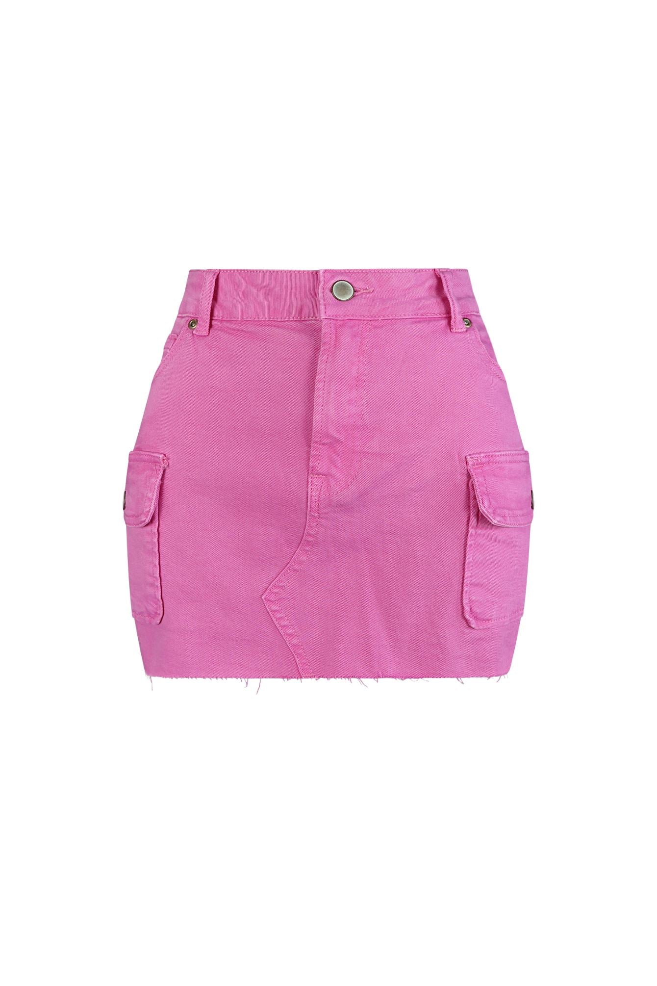 On The Run High Rise Denim Mini Skirt - Image 4