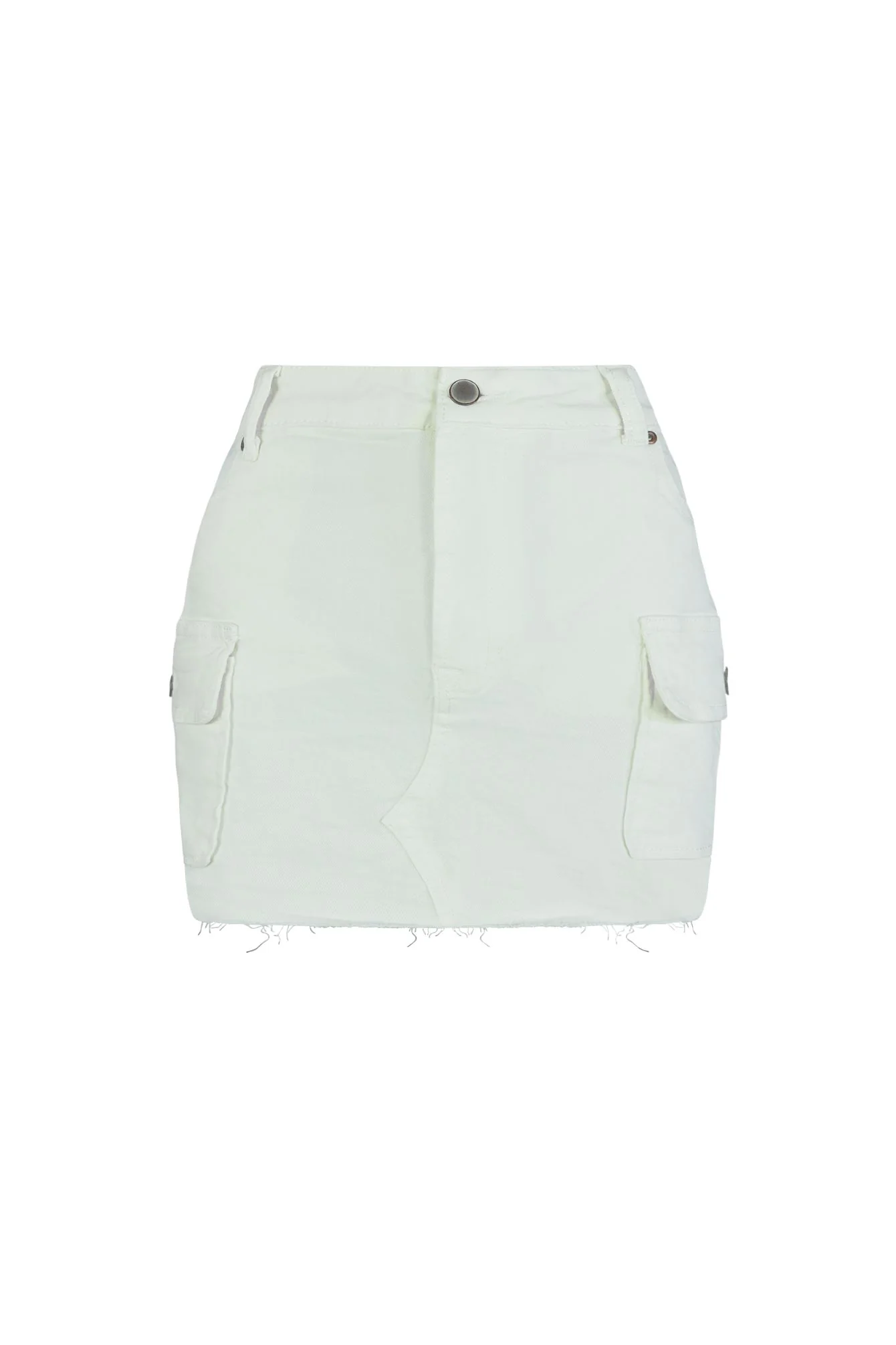 On The Run High Rise Denim Mini Skirt - Image 5