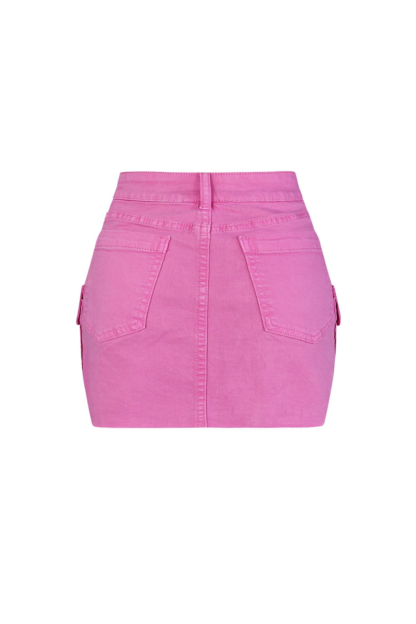 On The Run High Rise Denim Mini Skirt - Image 6