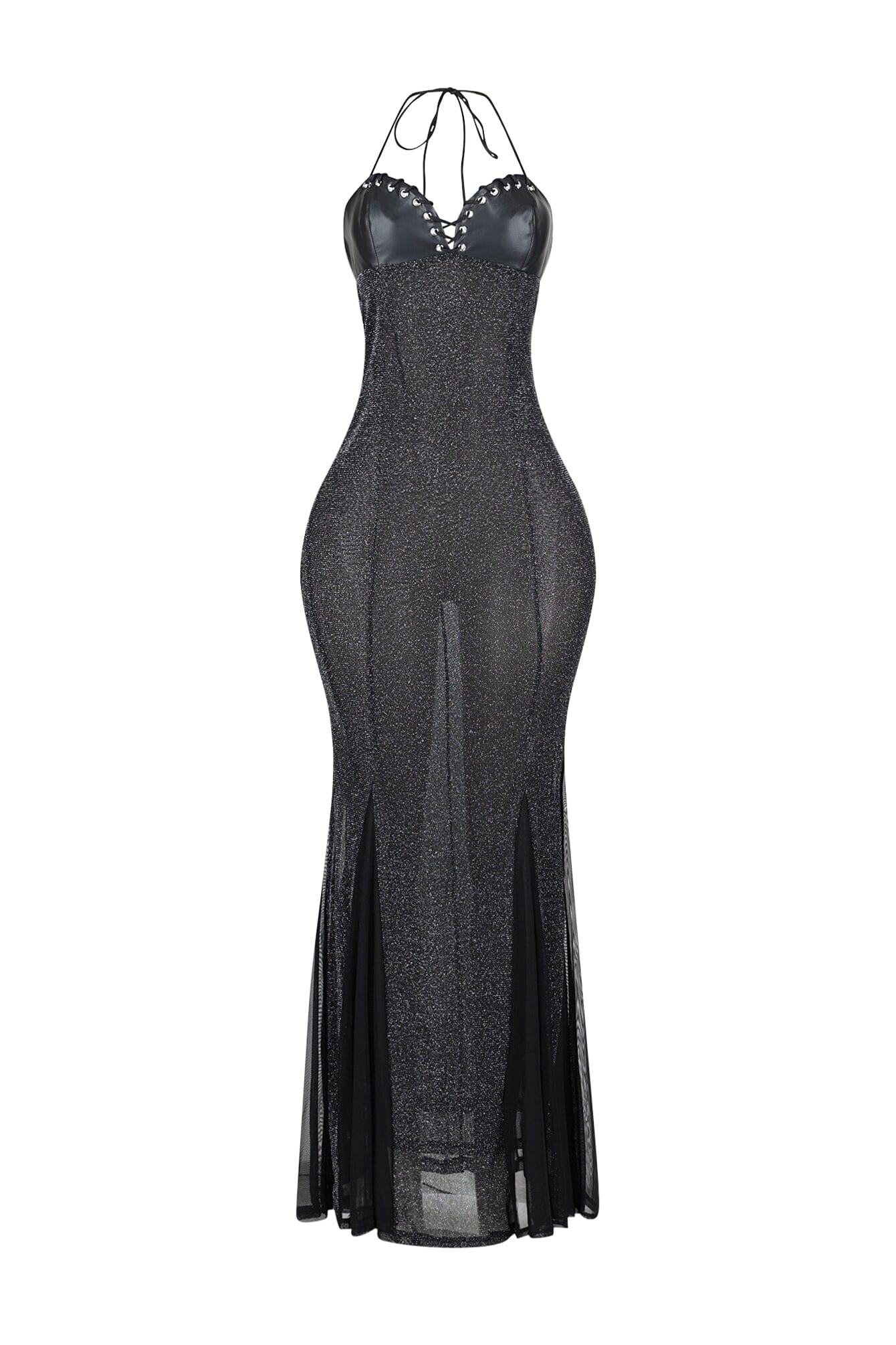 High Shine Mermaid Halter Dress - Image 4