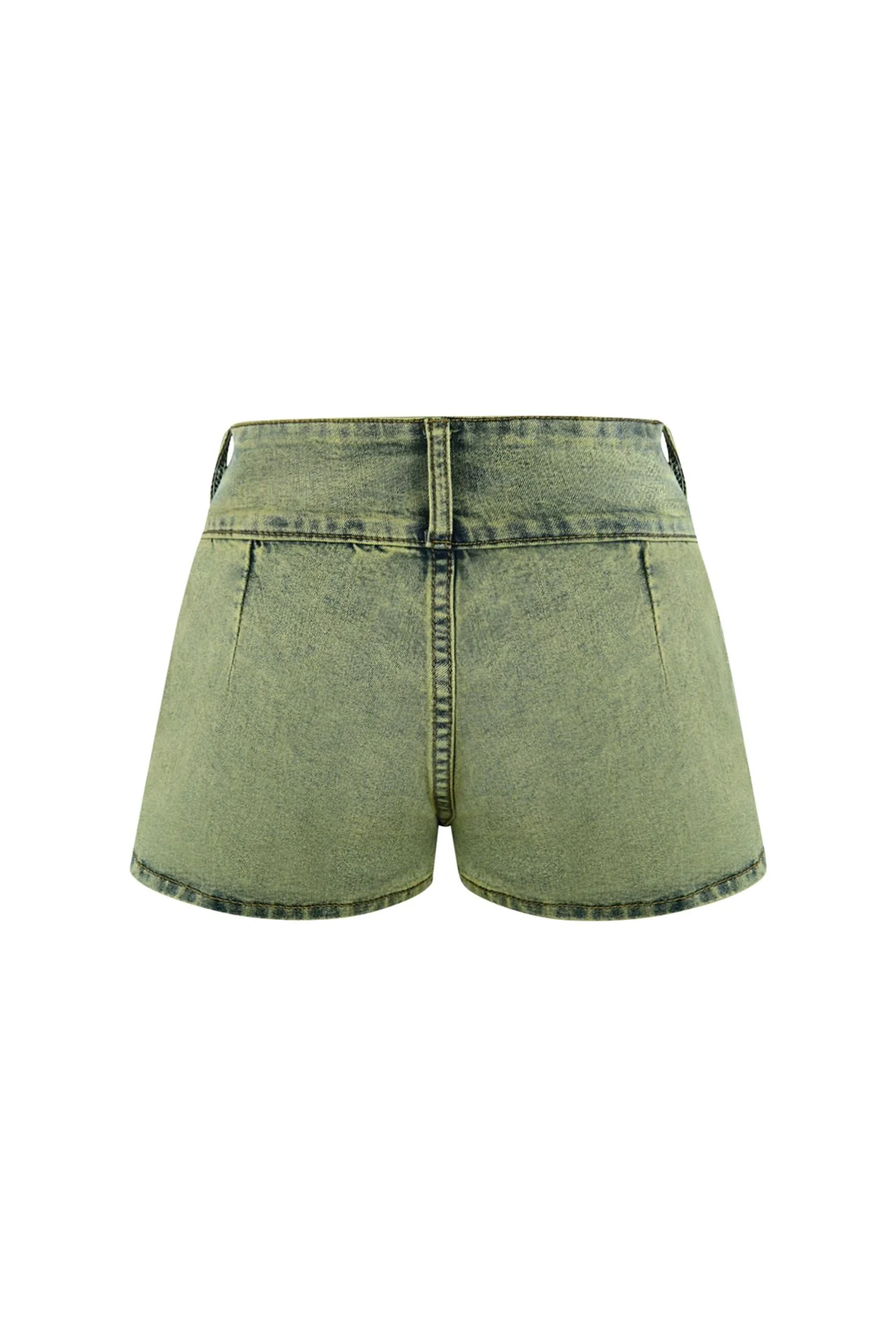 Hint of Moon Vintage Denim Pleated Skort - Image 4