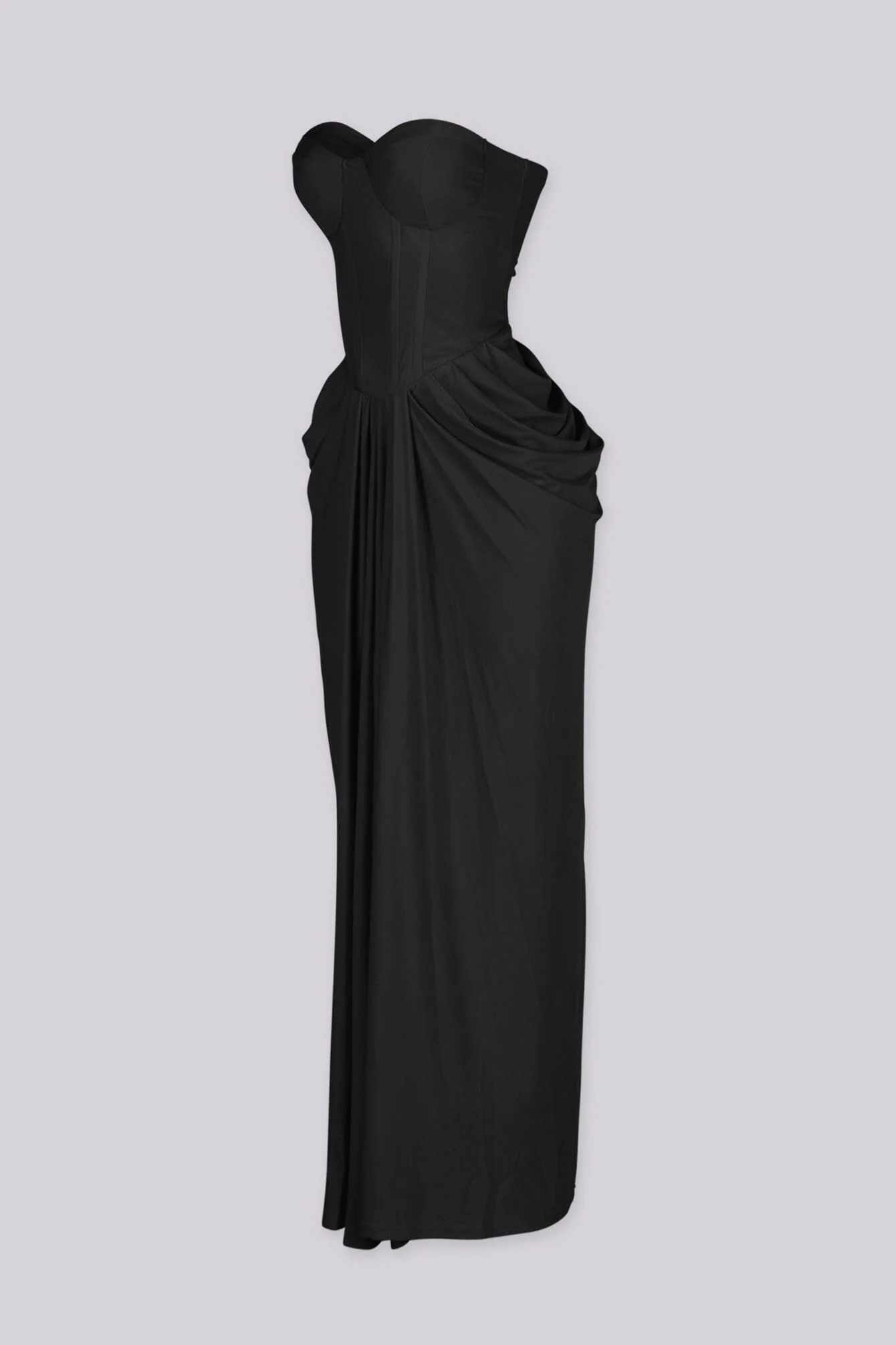 Hollywood Draped Midi Dress - Image 4