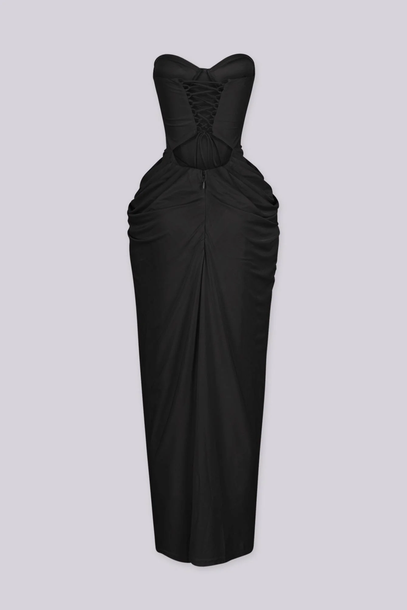 Hollywood Draped Midi Dress - Image 6