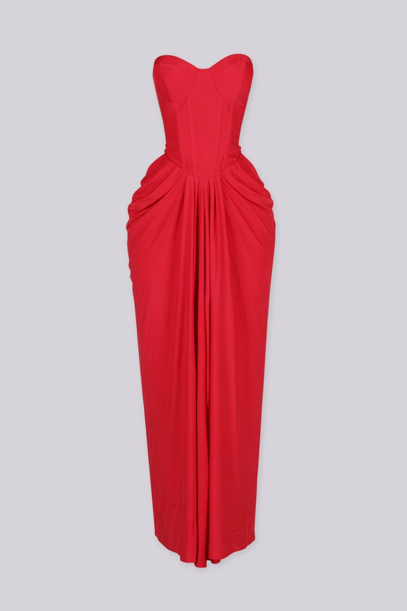 Hollywood Draped Midi Dress - Image 7
