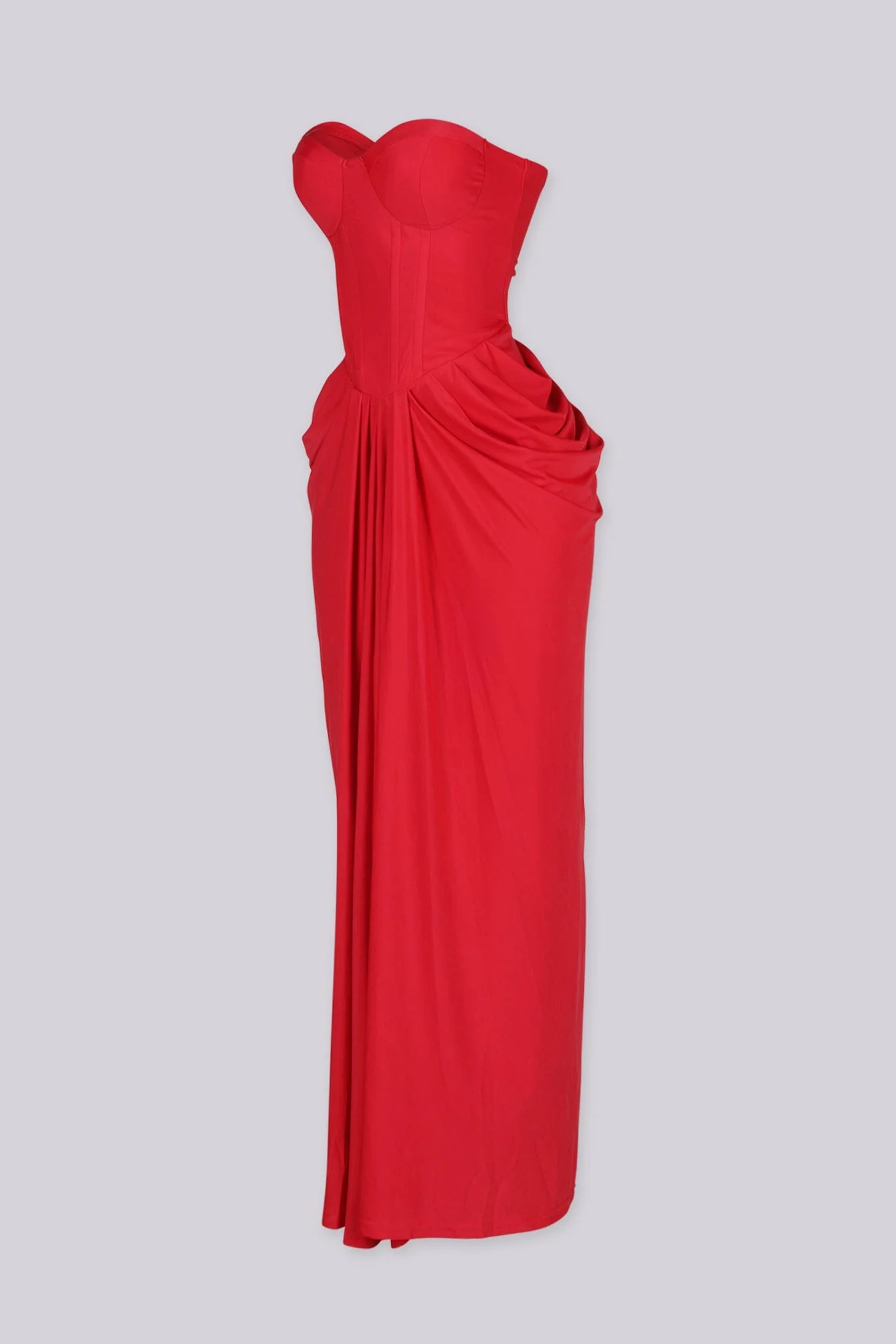 Hollywood Draped Midi Dress - Image 8