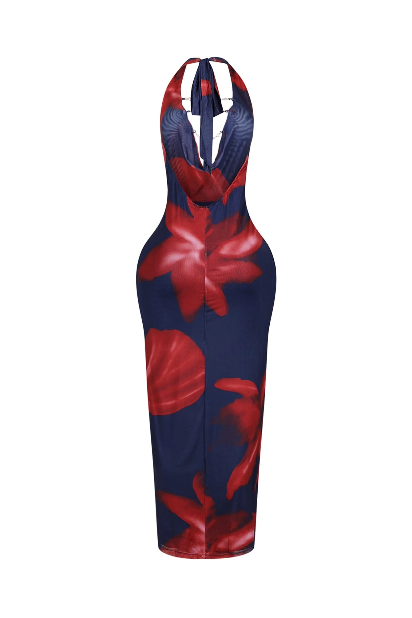 Ignite Petal Chain Cowl Maxi Dress - Image 11