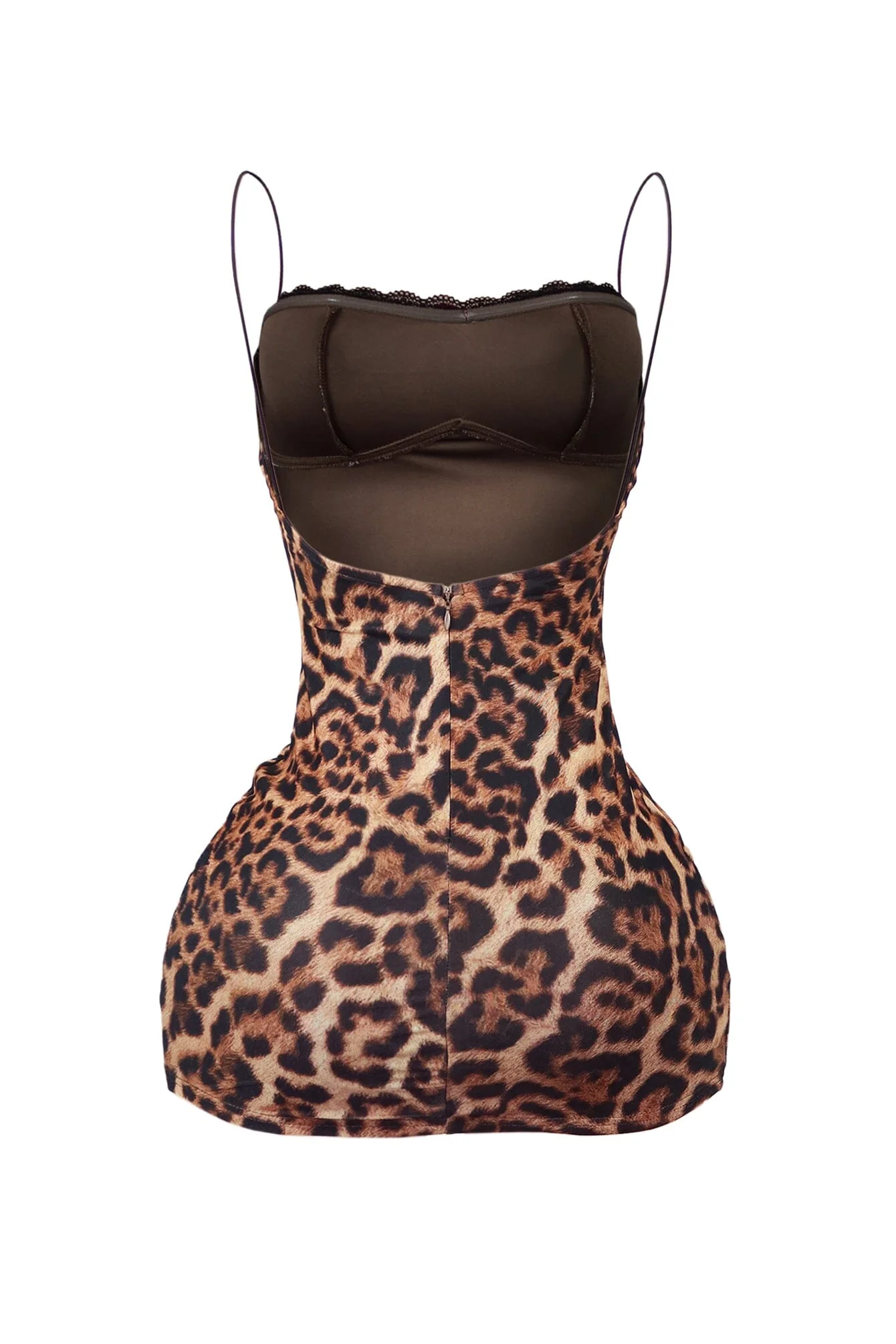 In The Mood Mesh Leopard Mini Dress - Image 4