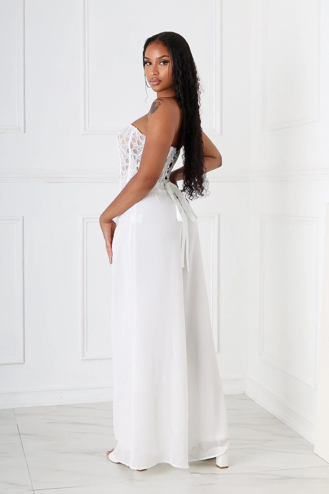 Ivanka Eyelet Corset Top & Pants SET - Image 2