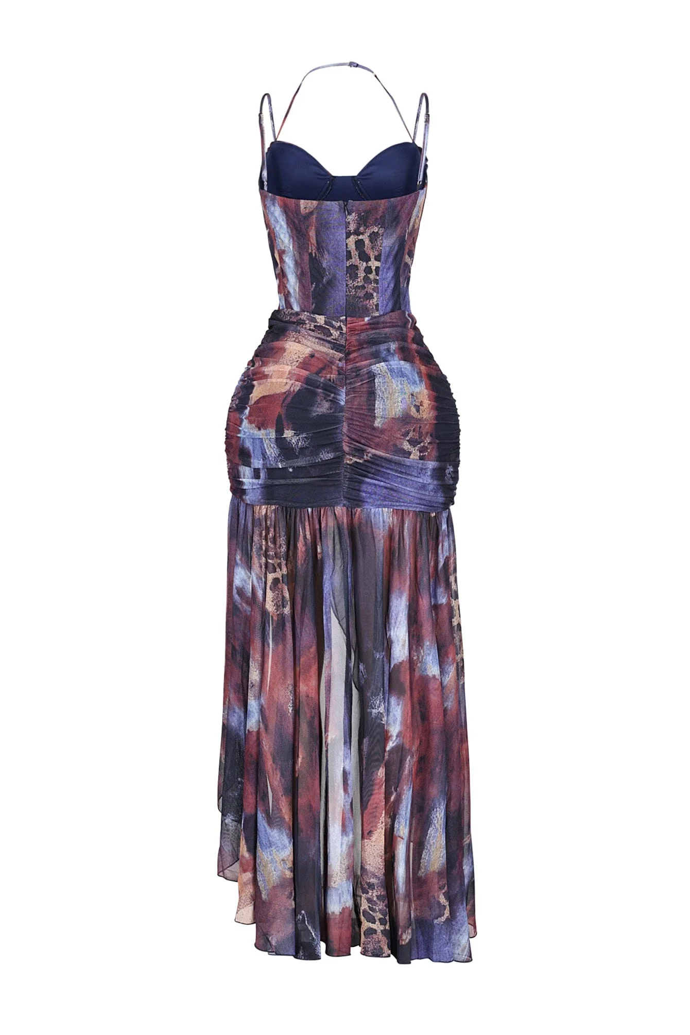 Izmir Mesh Print Maxi Dress - Image 9