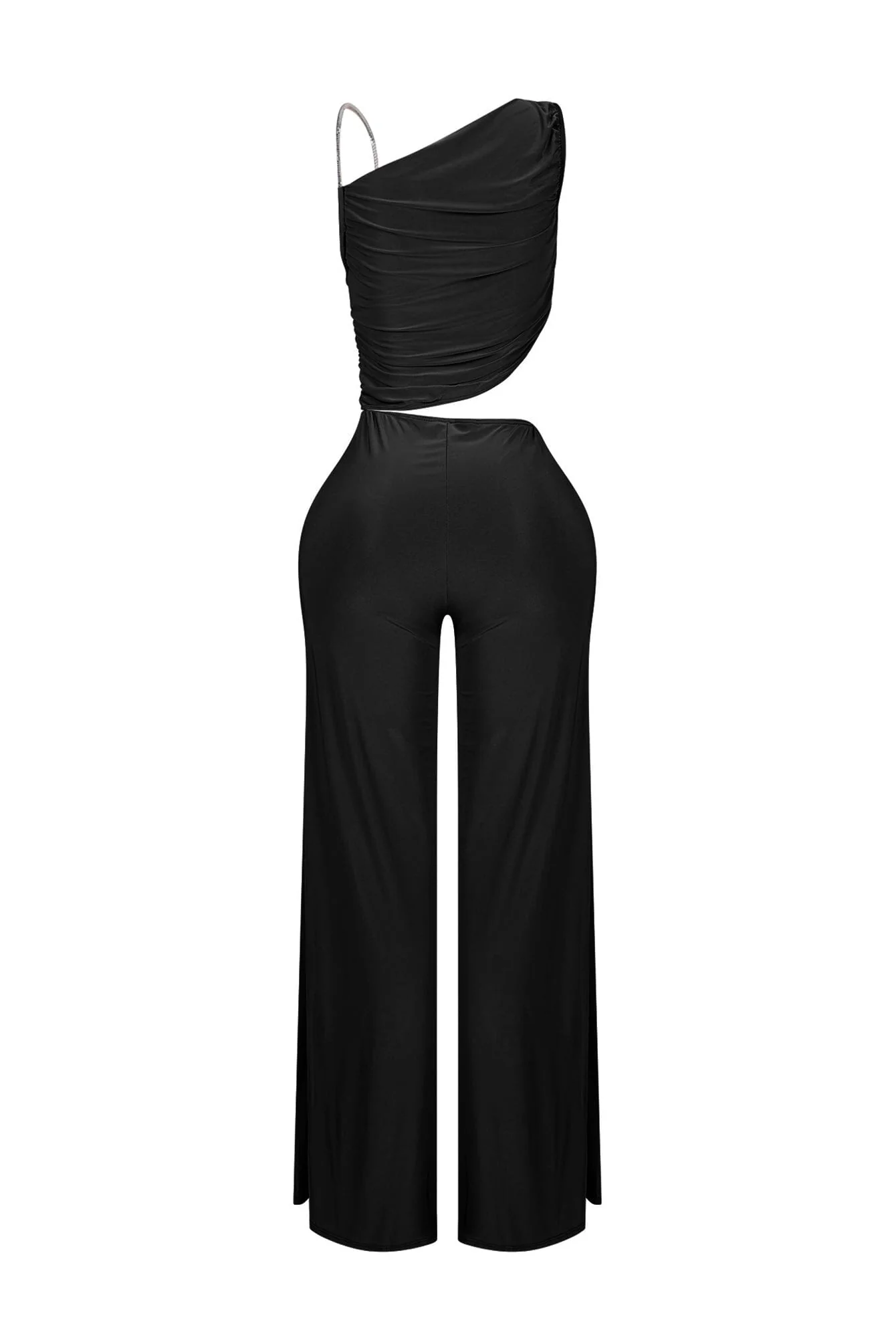 Jaira One Shoulder Wire Strap Jumpsuit - Image 13