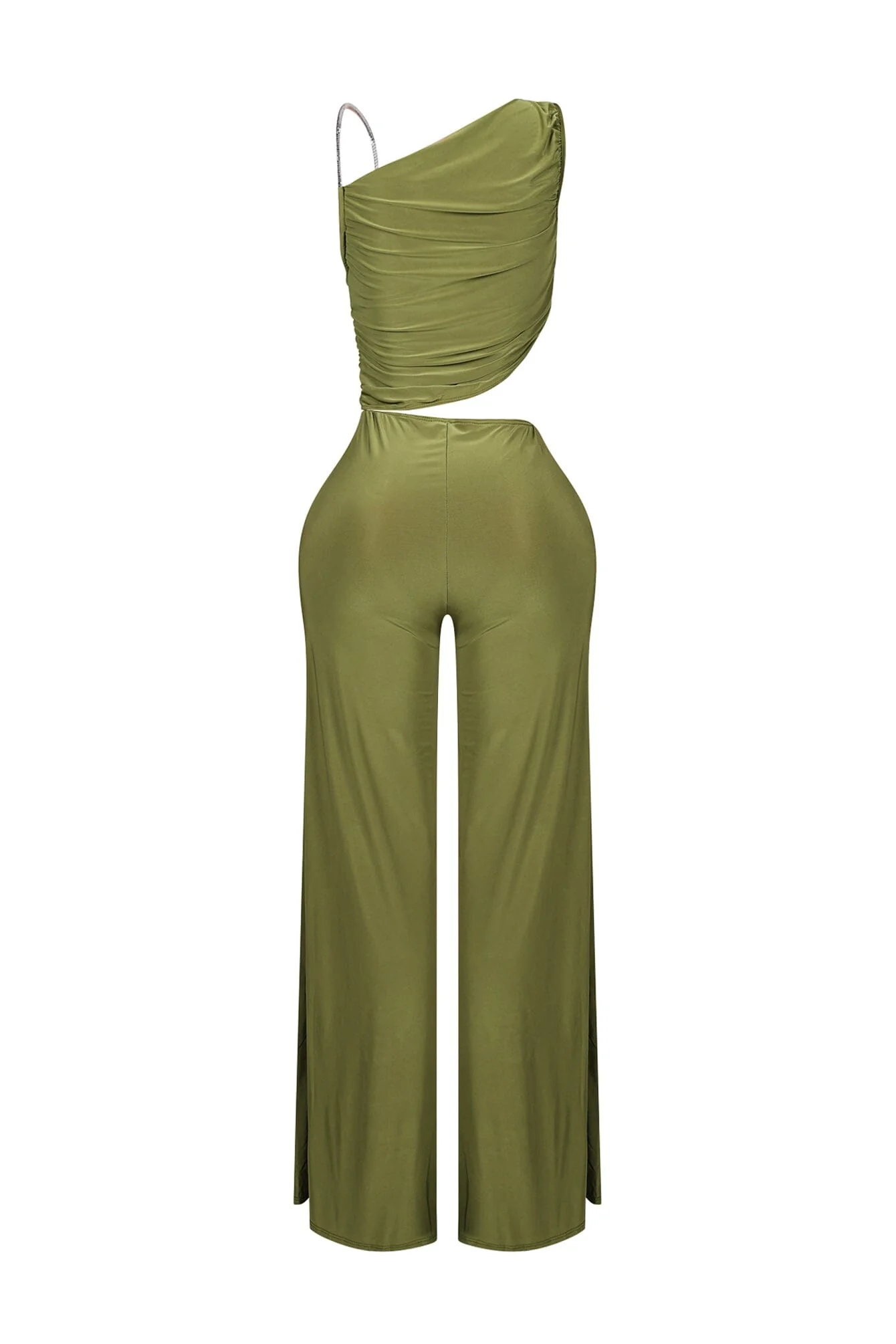 Jaira One Shoulder Wire Strap Jumpsuit - Image 15