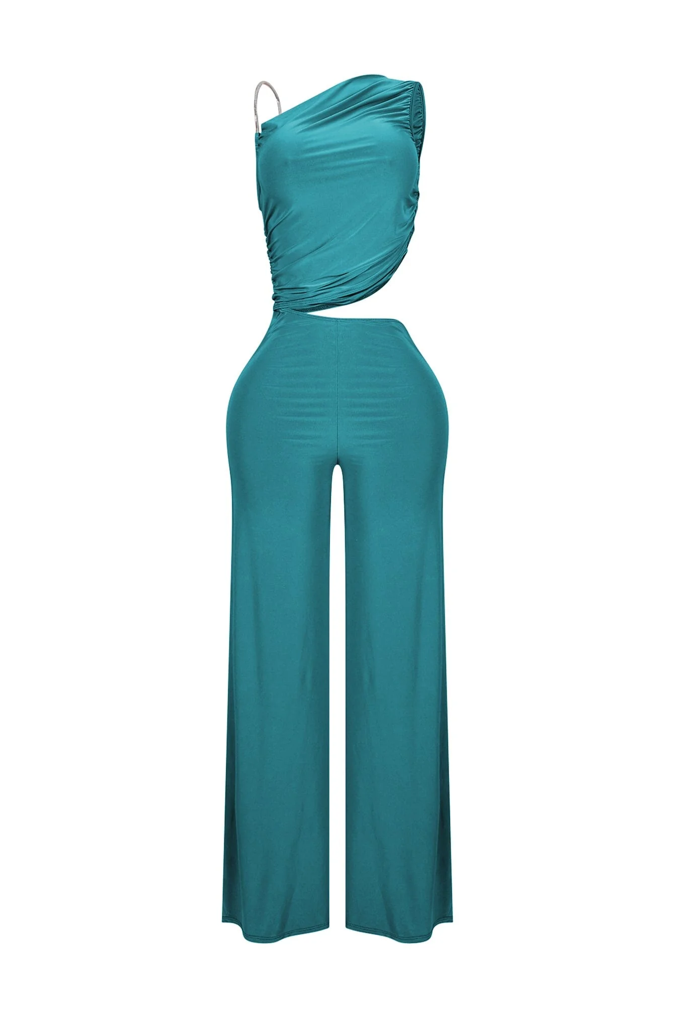 Jaira One Shoulder Wire Strap Jumpsuit - Image 8