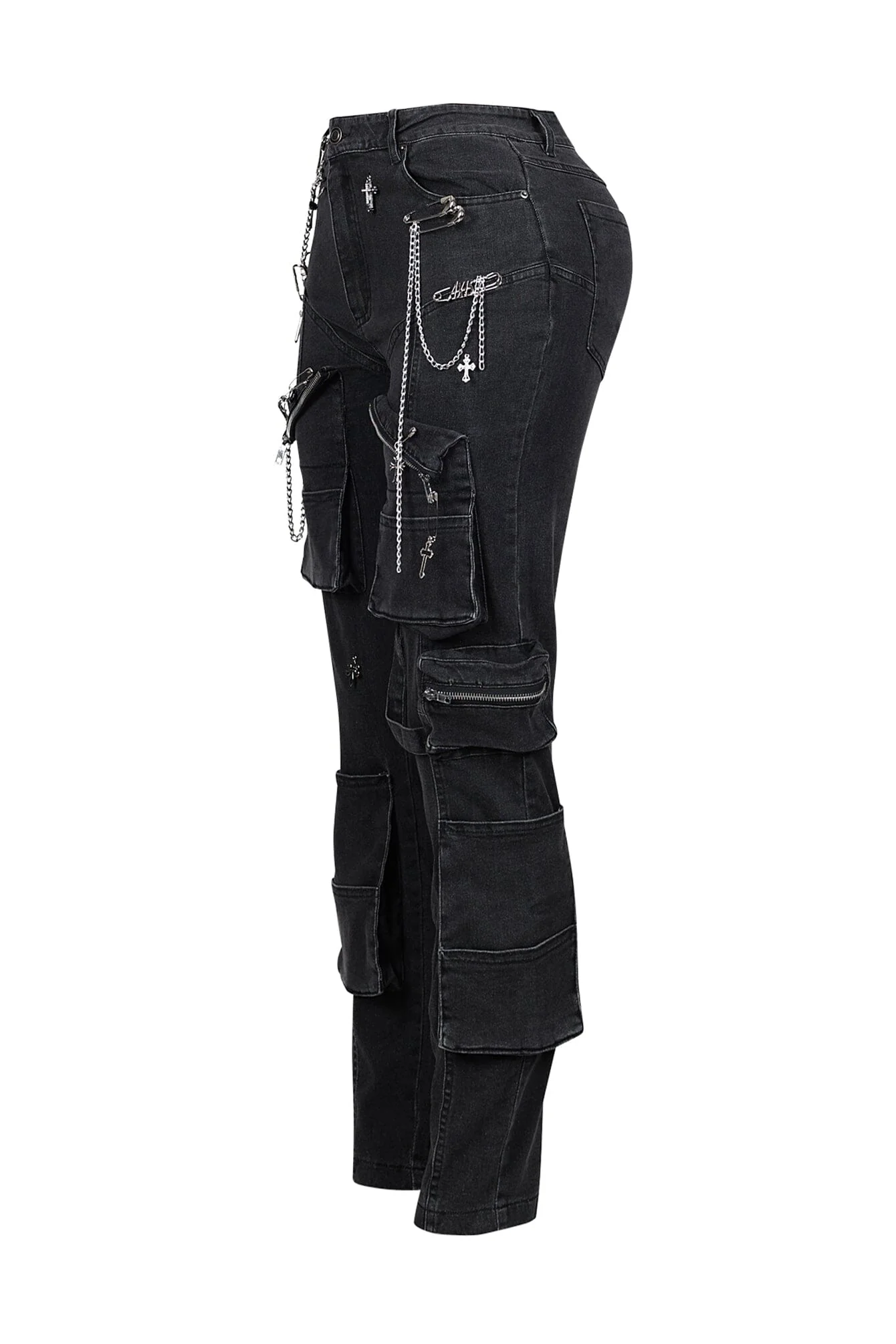 Jalen Metal Trim Skinny Jeans - Image 4