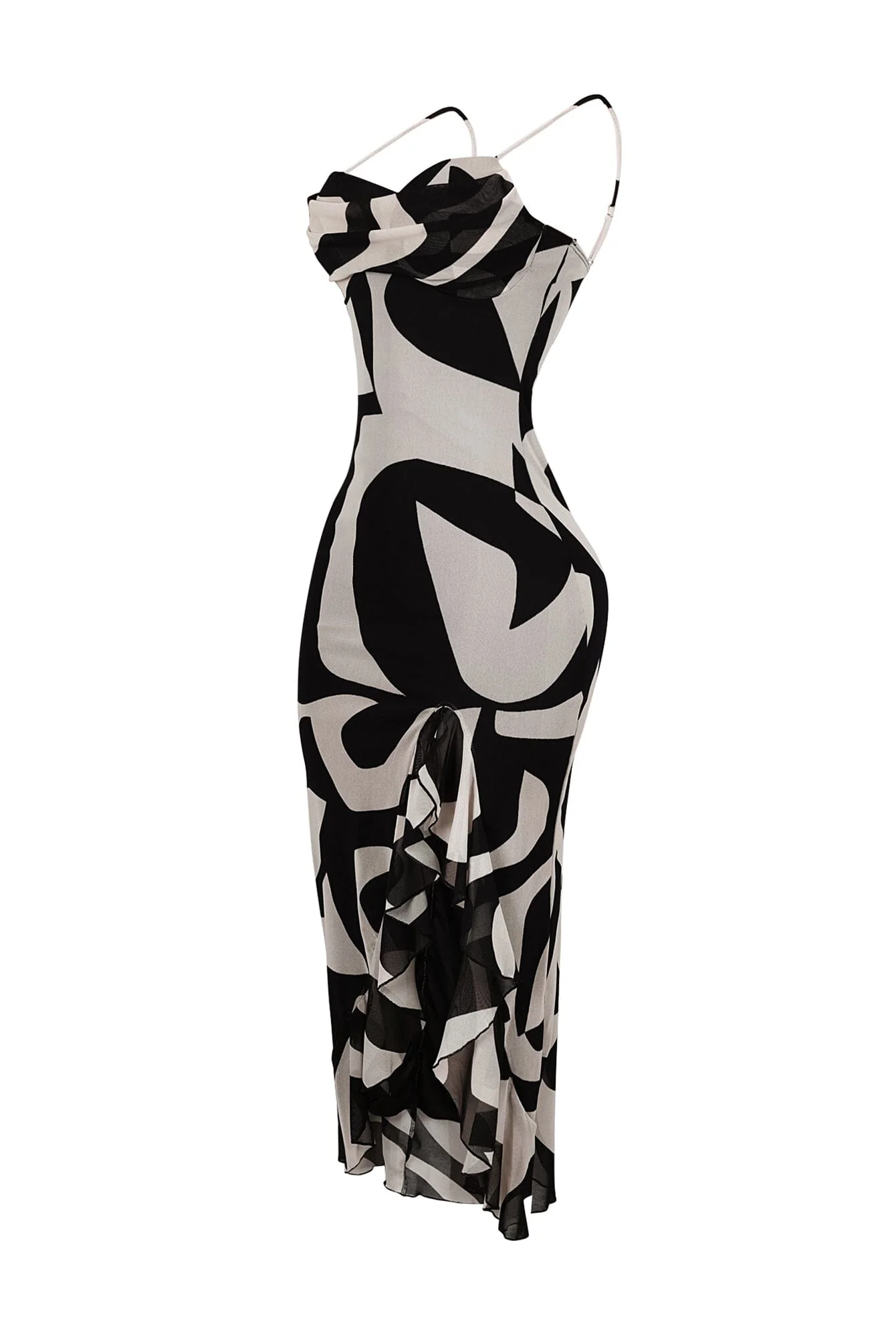 Jayden Mesh Print Padded Bustier Dress - Image 5