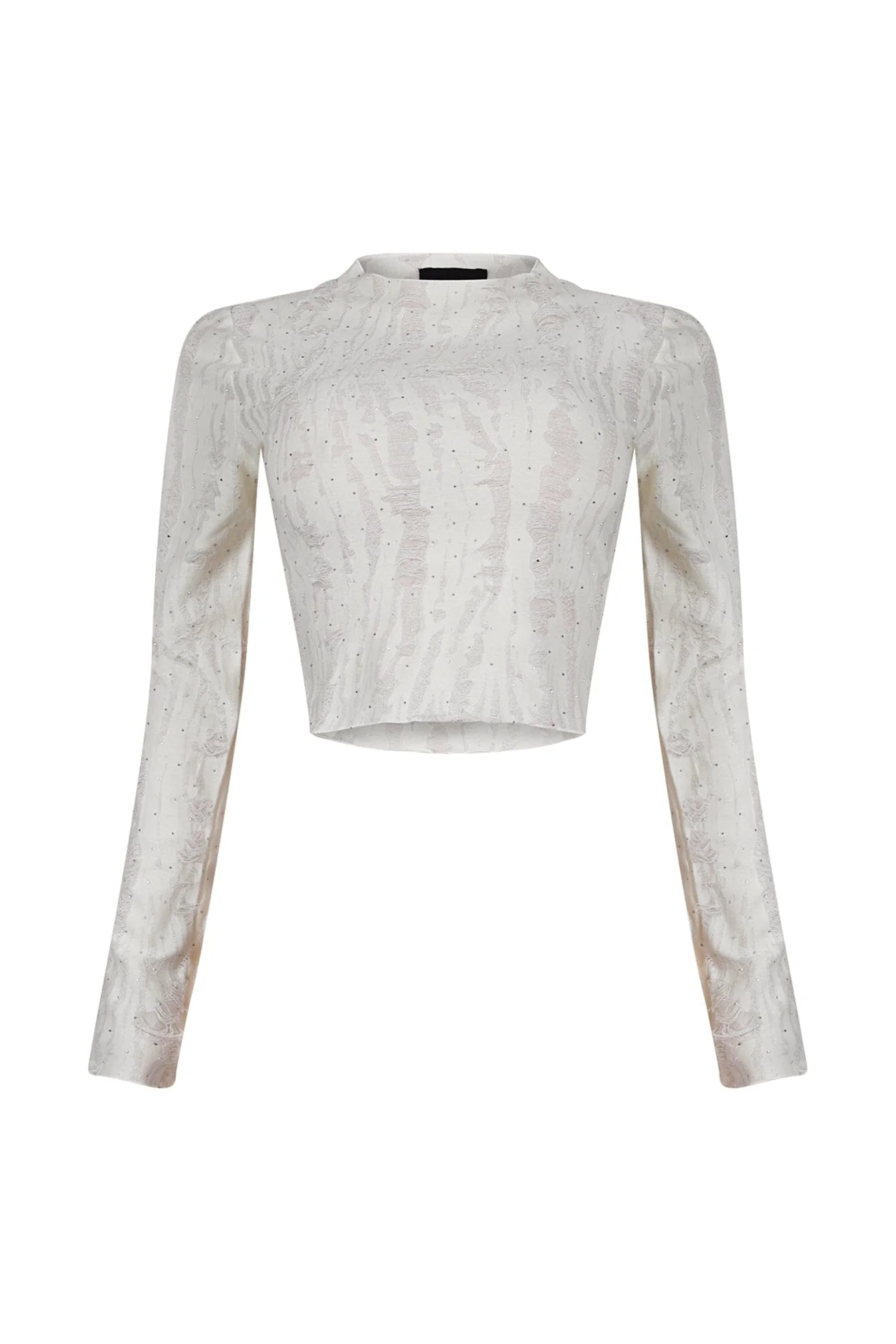 Jordyn Grunge Textured Rhinestone Top - Image 5