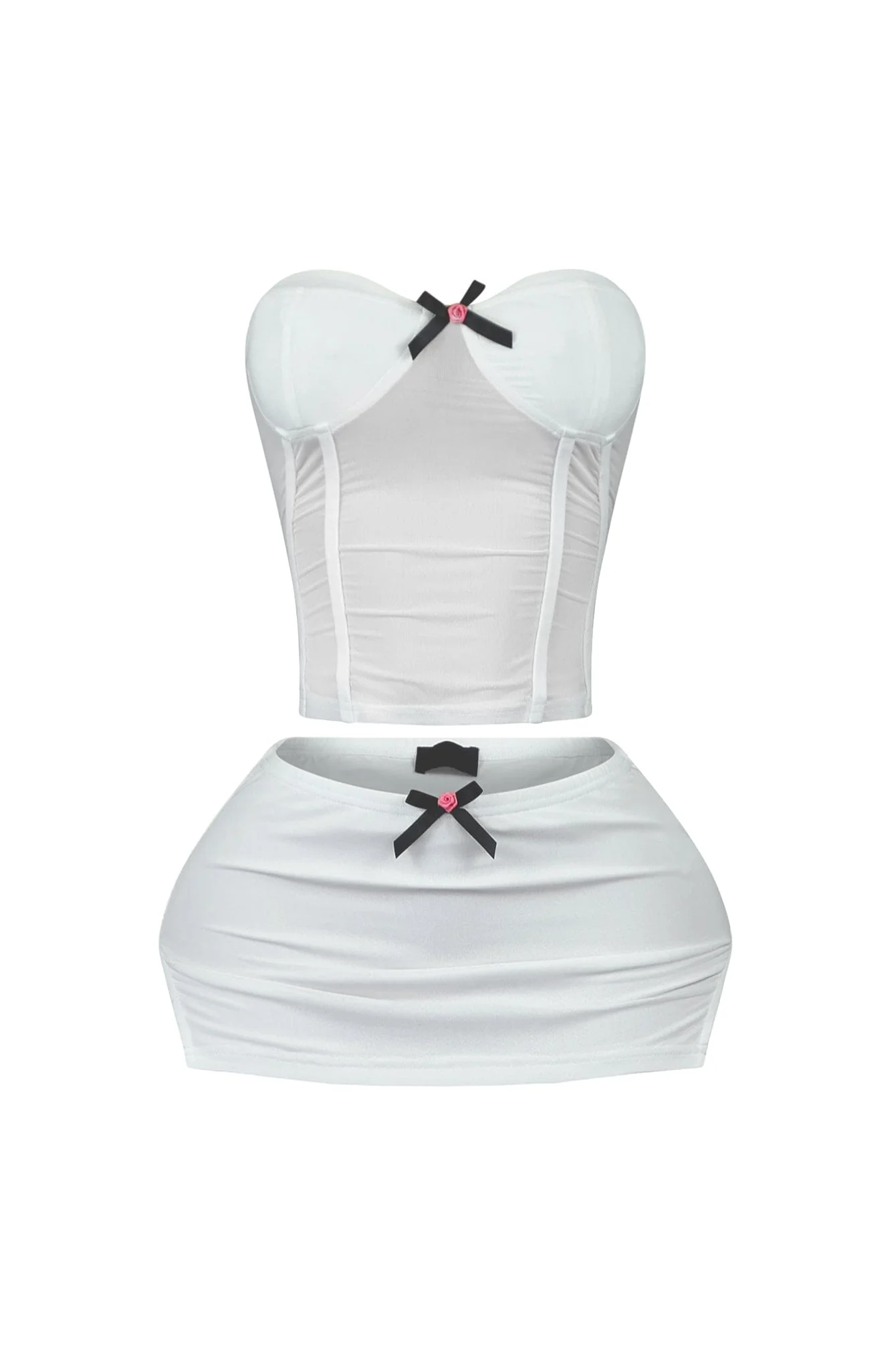 Julian Mesh Corset Top & Skirt SET - Image 4