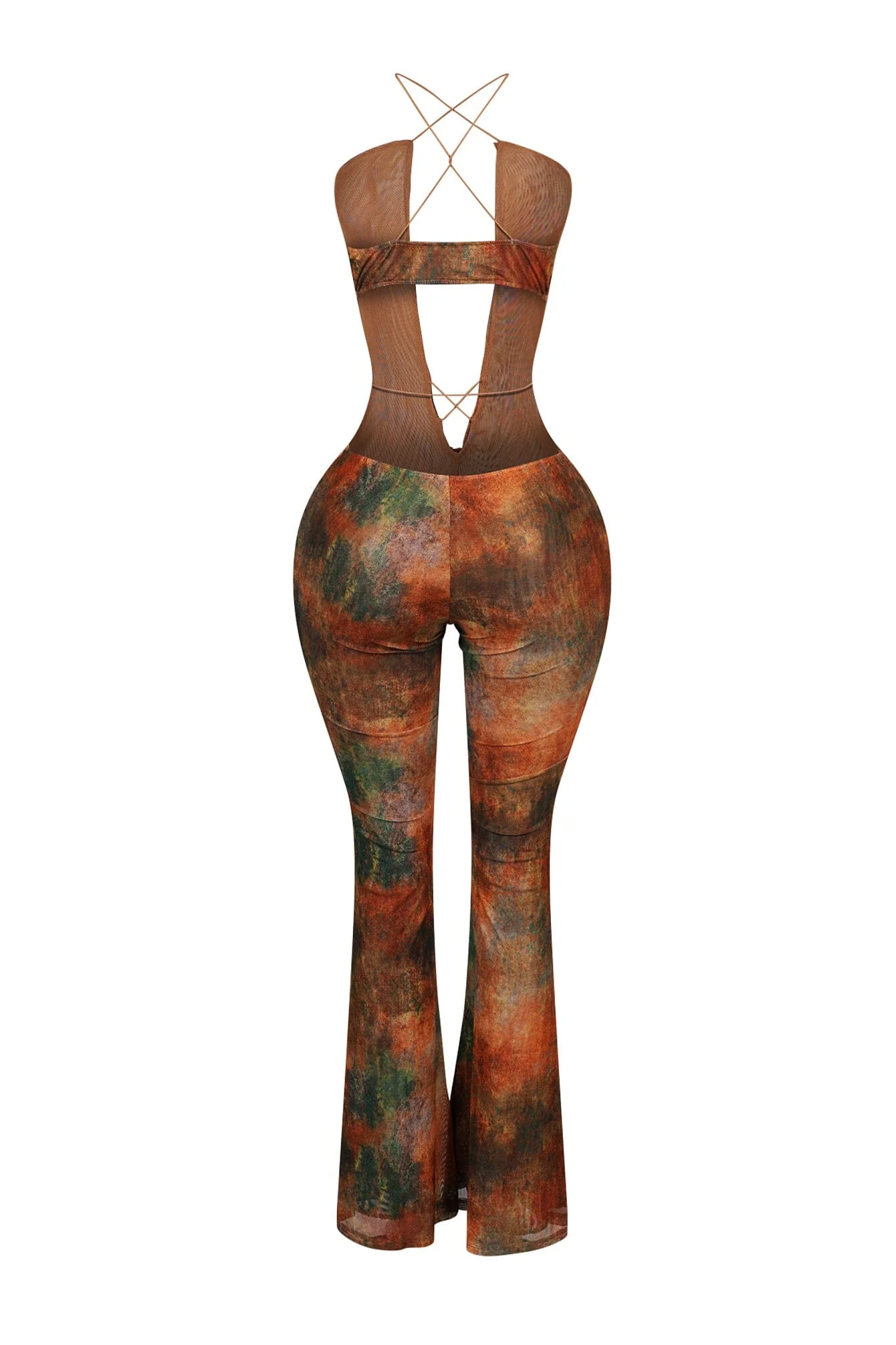 Julianne Print Ruffle Cross Jumpsuit - Image 5