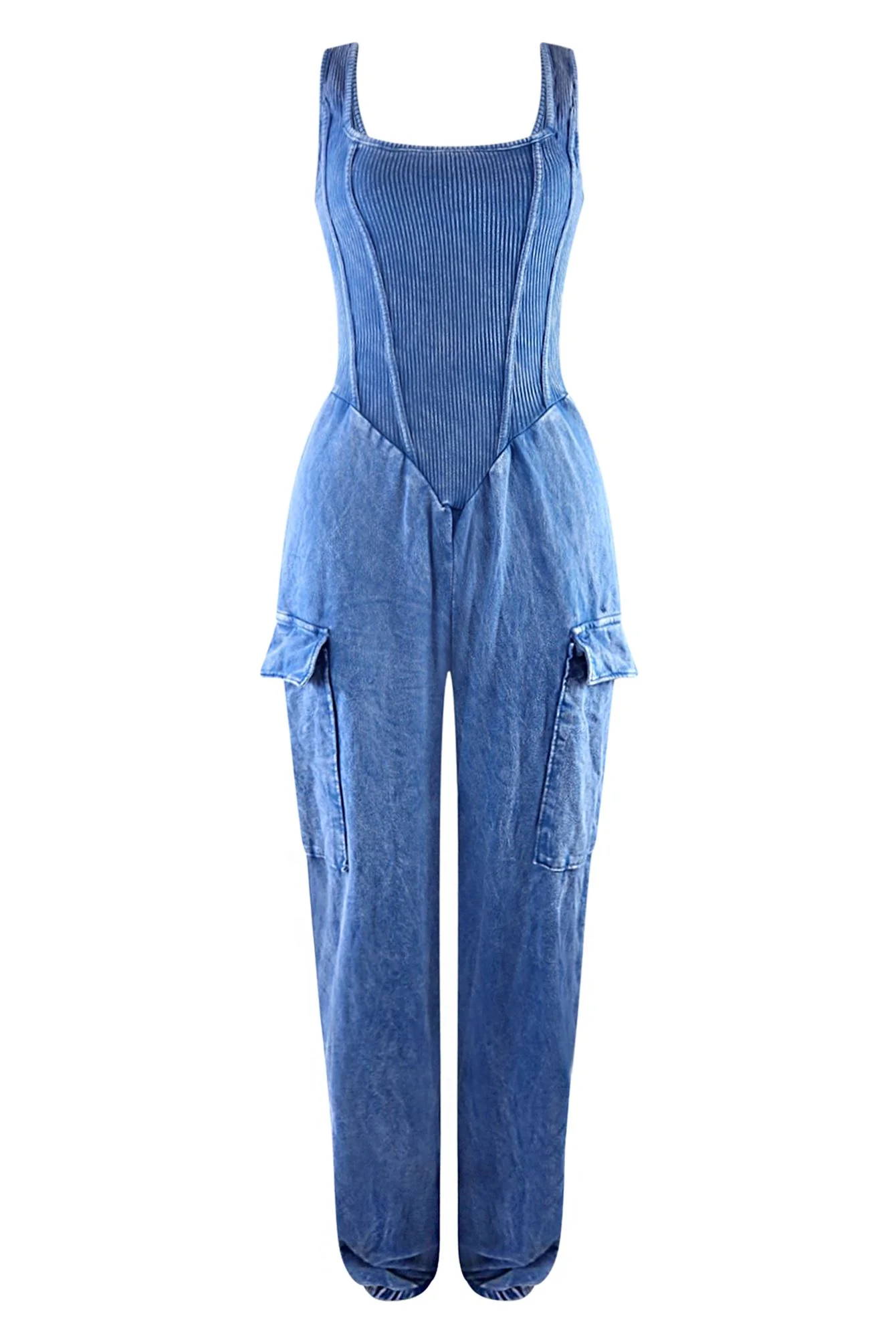 Kacy Mineral Washed Tank Jumpsuit - Image 4