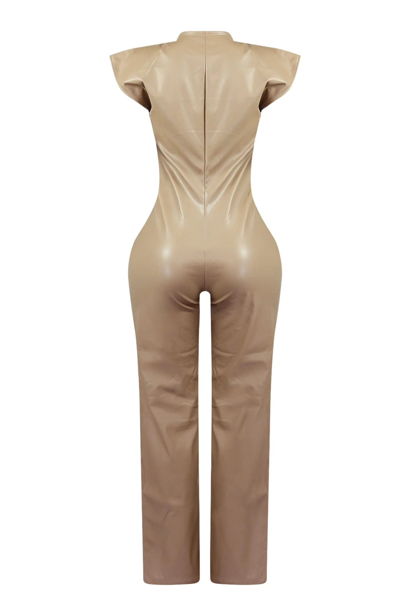 Kaiya PU Button Down Jumpsuit - Image 16