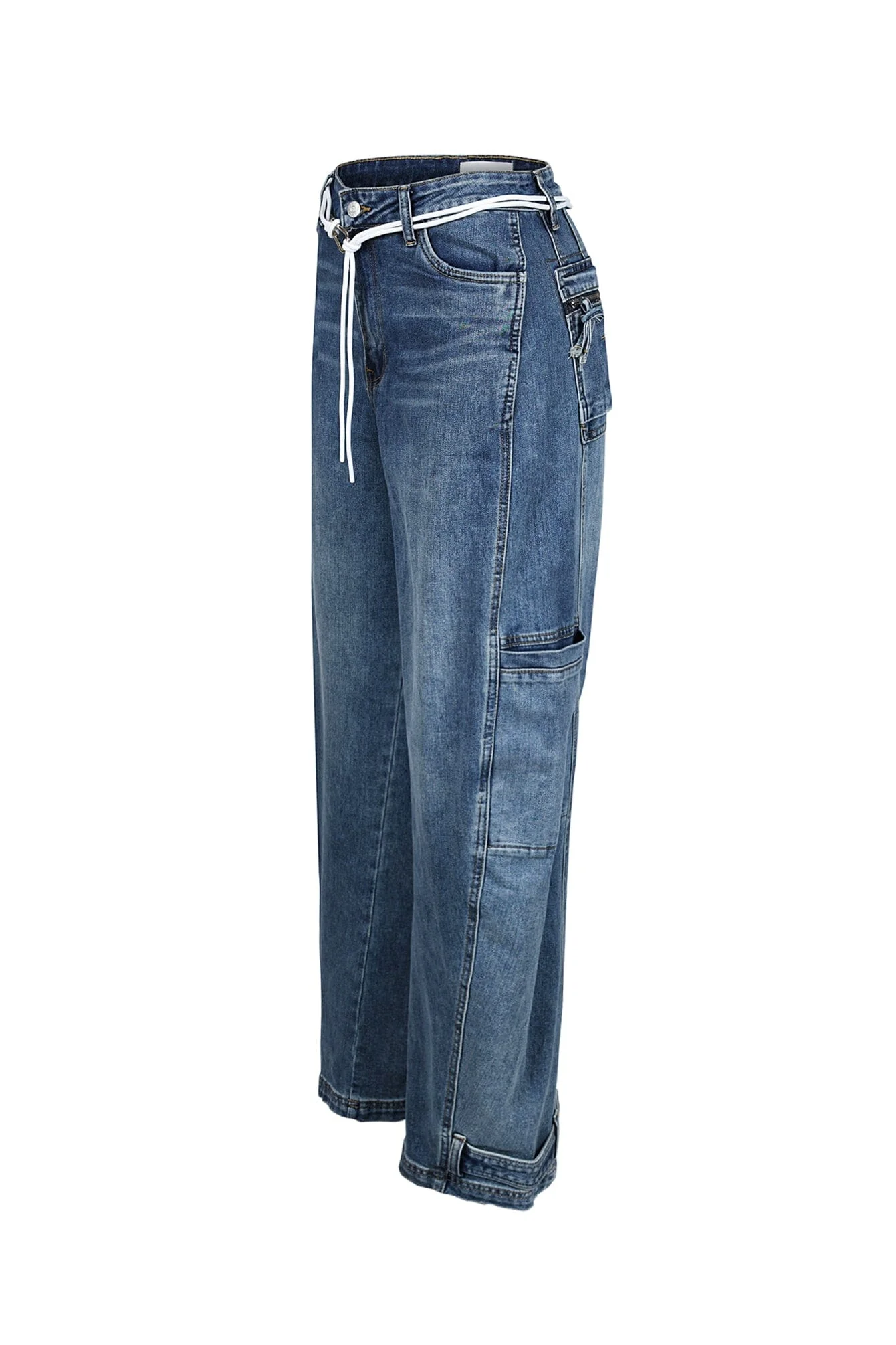 Kanagawa High Waist Baggy Denim Jeans - Image 5