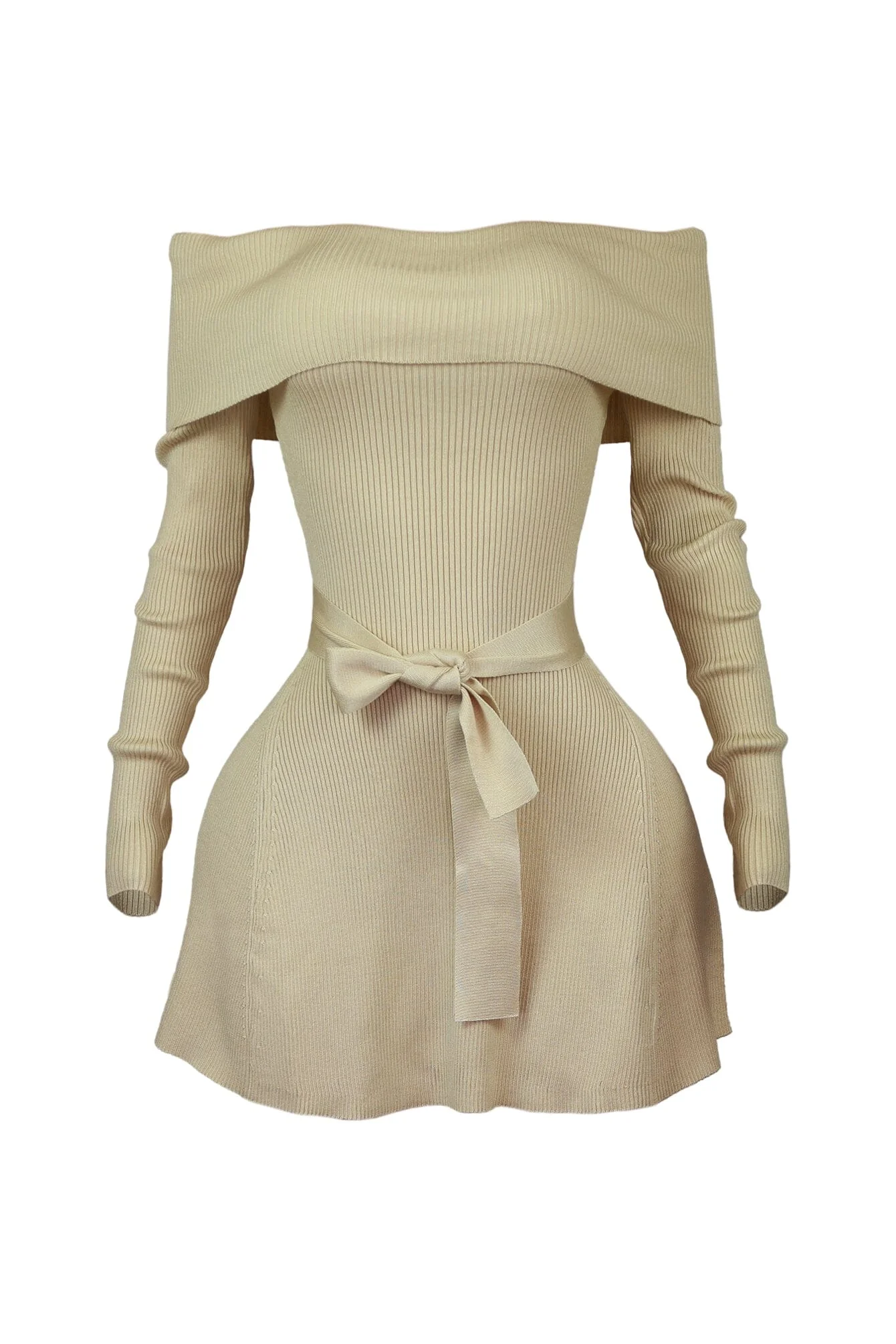 Kara Off Shoulder Flare Mini Dress - Image 7