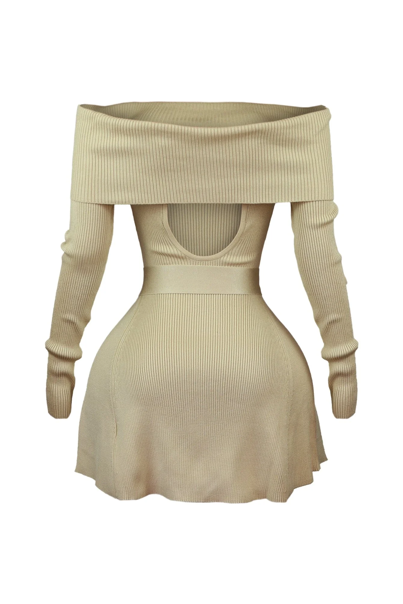 Kara Off Shoulder Flare Mini Dress - Image 9