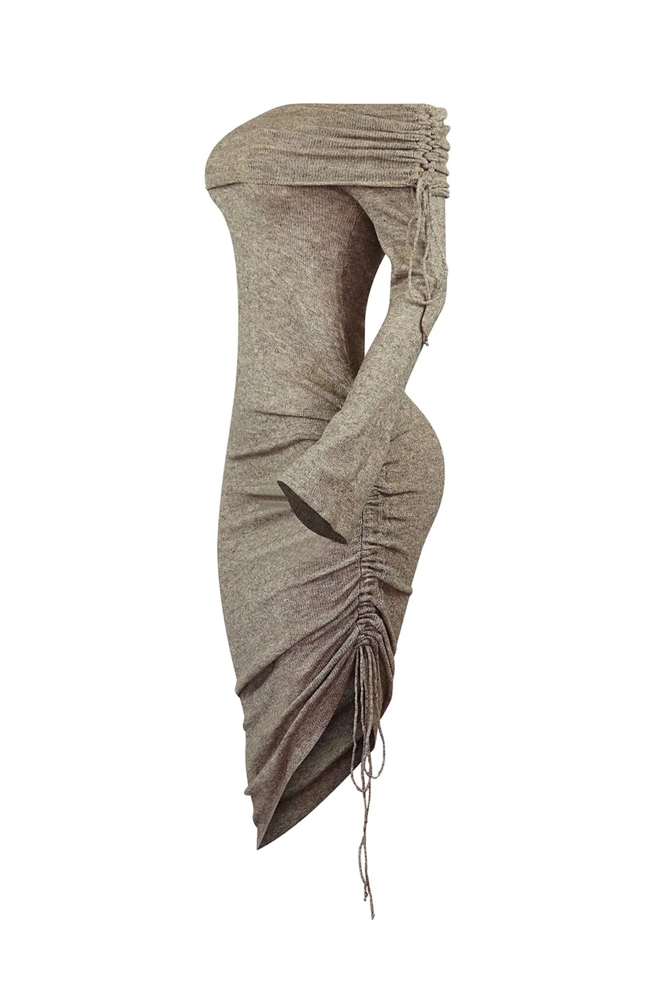 Karah Off Shoulder Sweater Midi Dress - Image 3