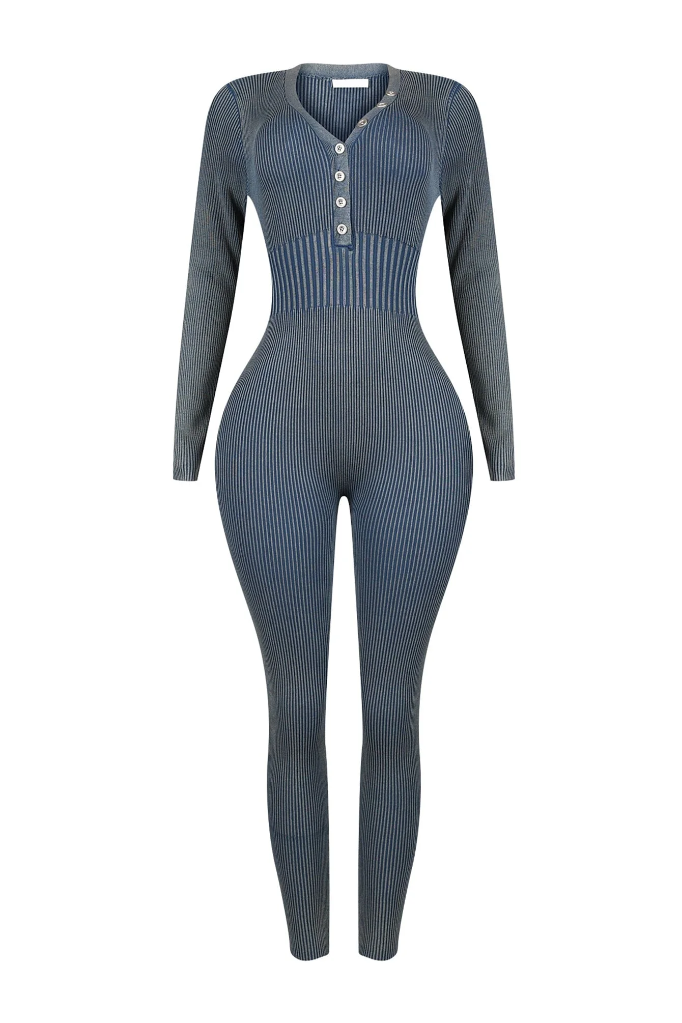 Karina Ribbed Knit Jumpsuit - Image 6