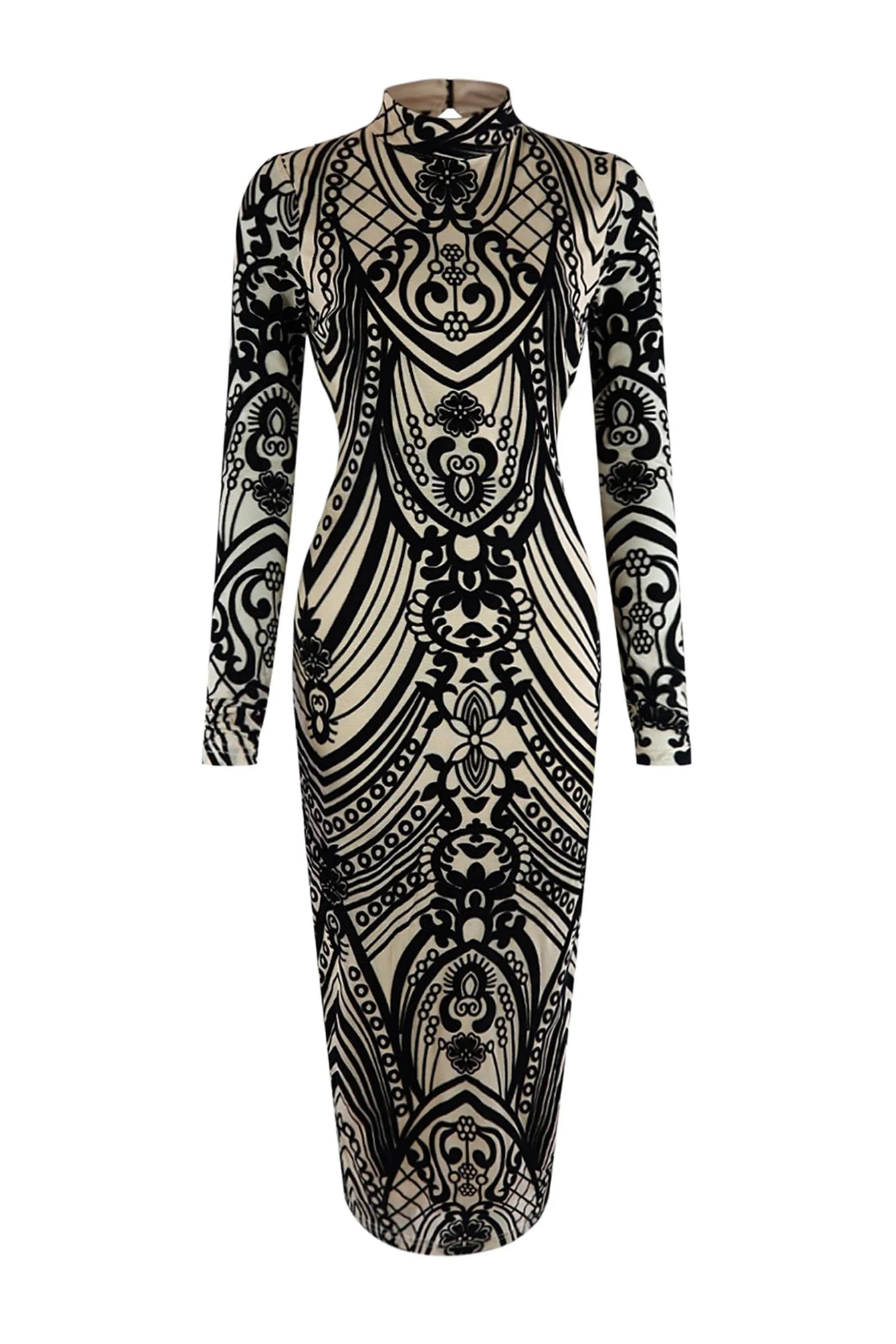 Karma Is Back Velvet Midi Dress - Image 3