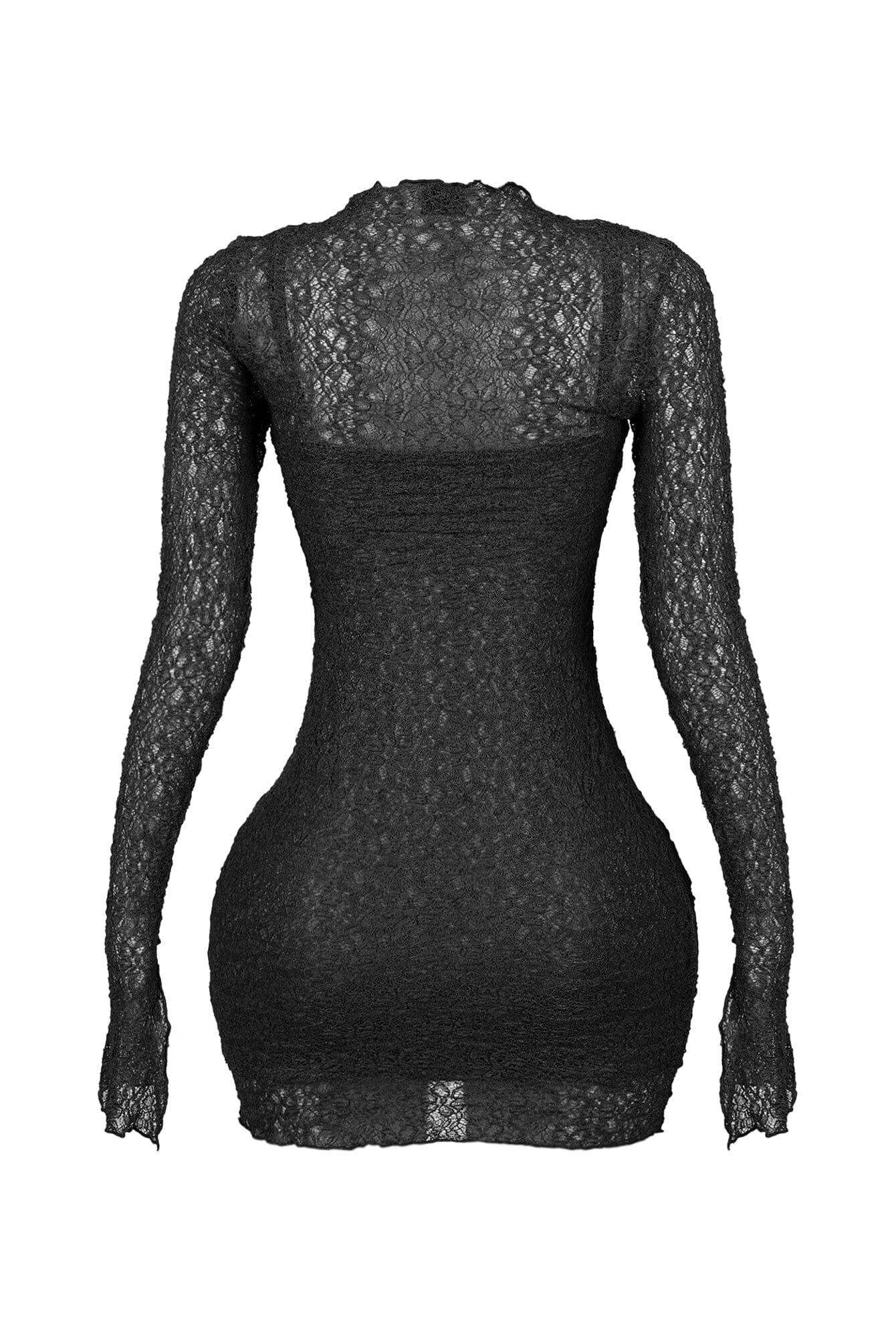 Kate Sheer Mini Dress With Lining - Image 10