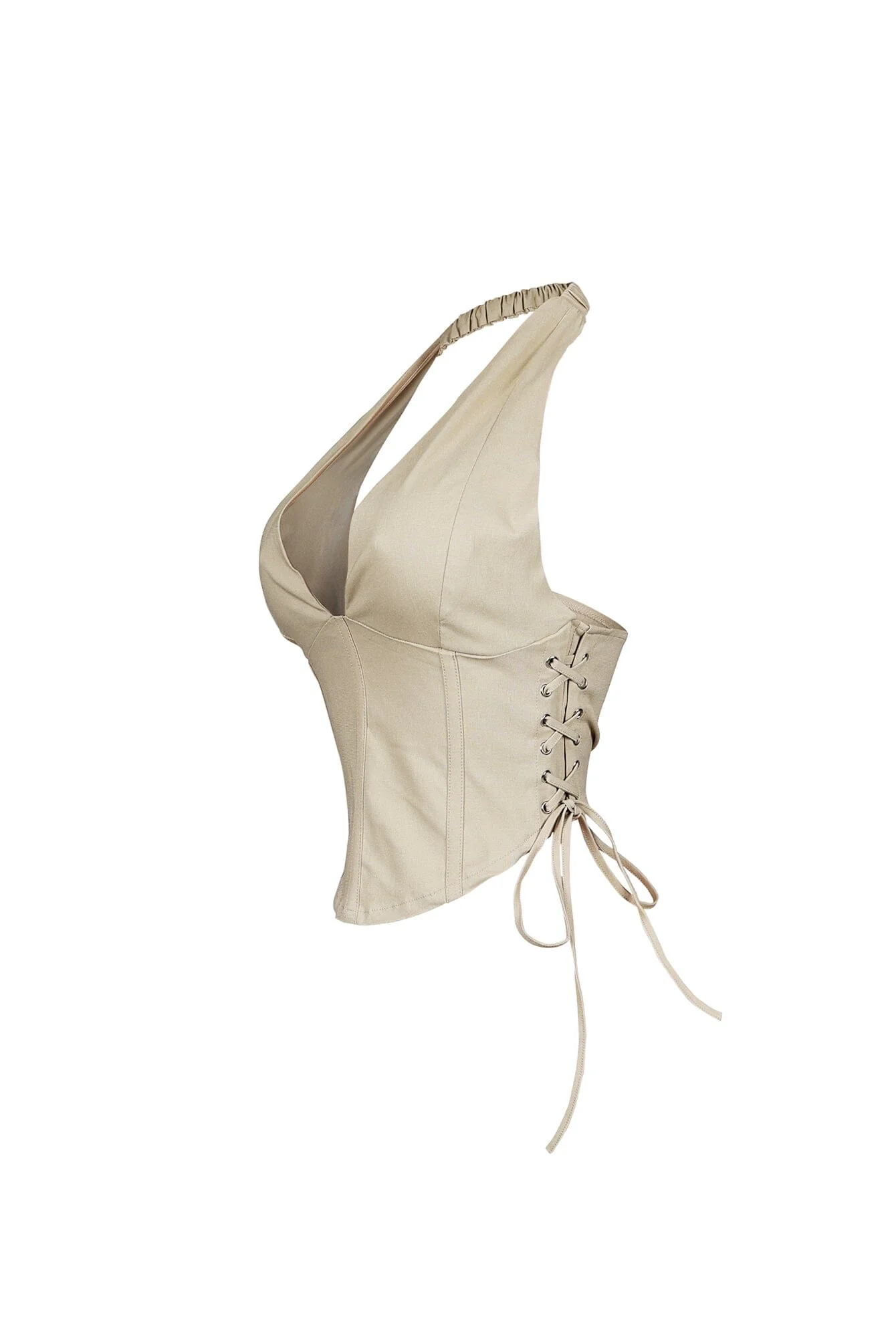 Kona Poplin Corset Halter Top - Image 6