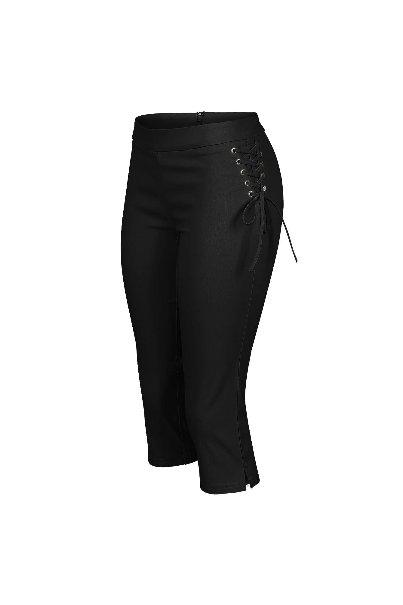 Kona Poplin Lace Up Capri Pants - Image 6