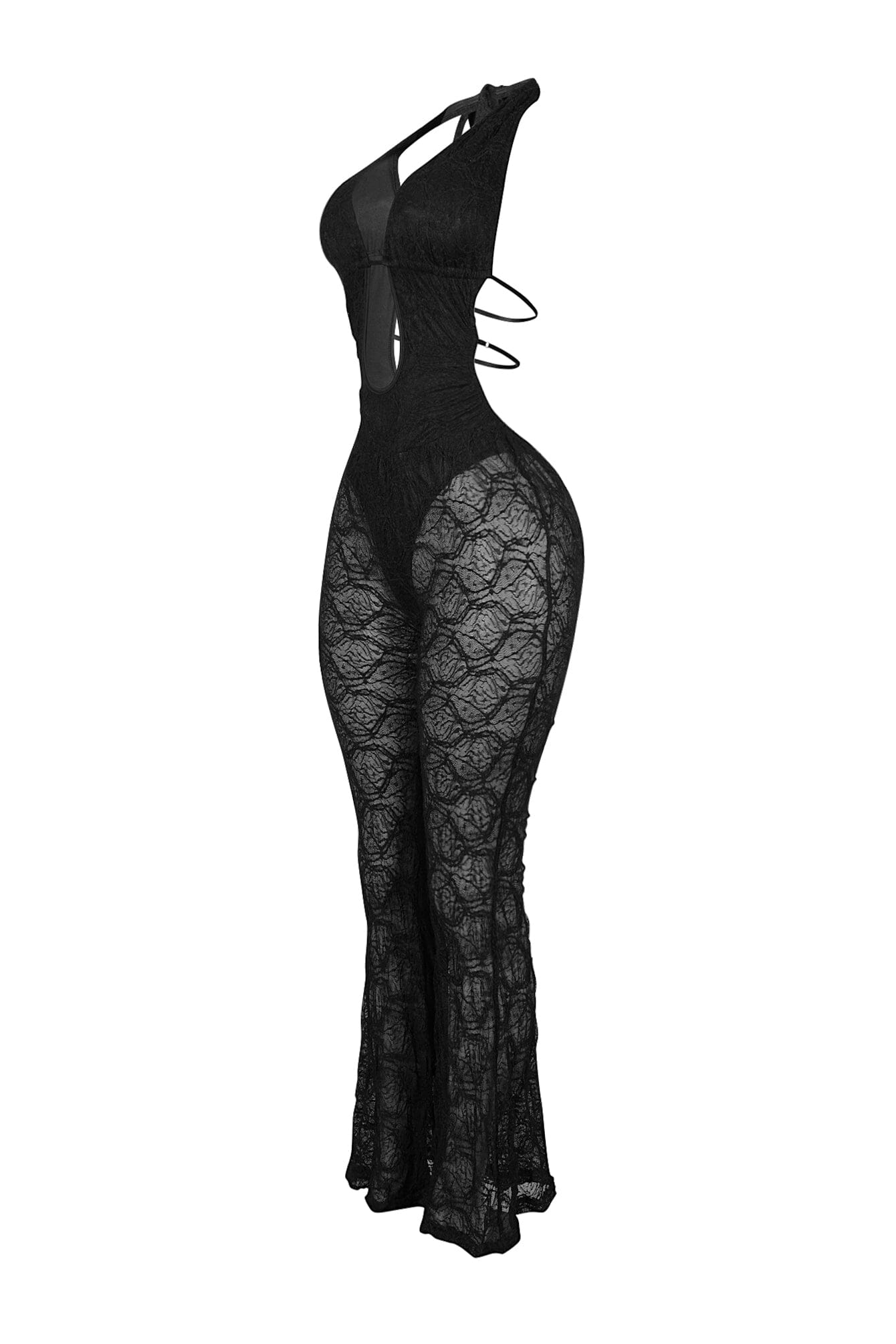 Laylin Halter Lace Cutout Jumpsuit - Image 4