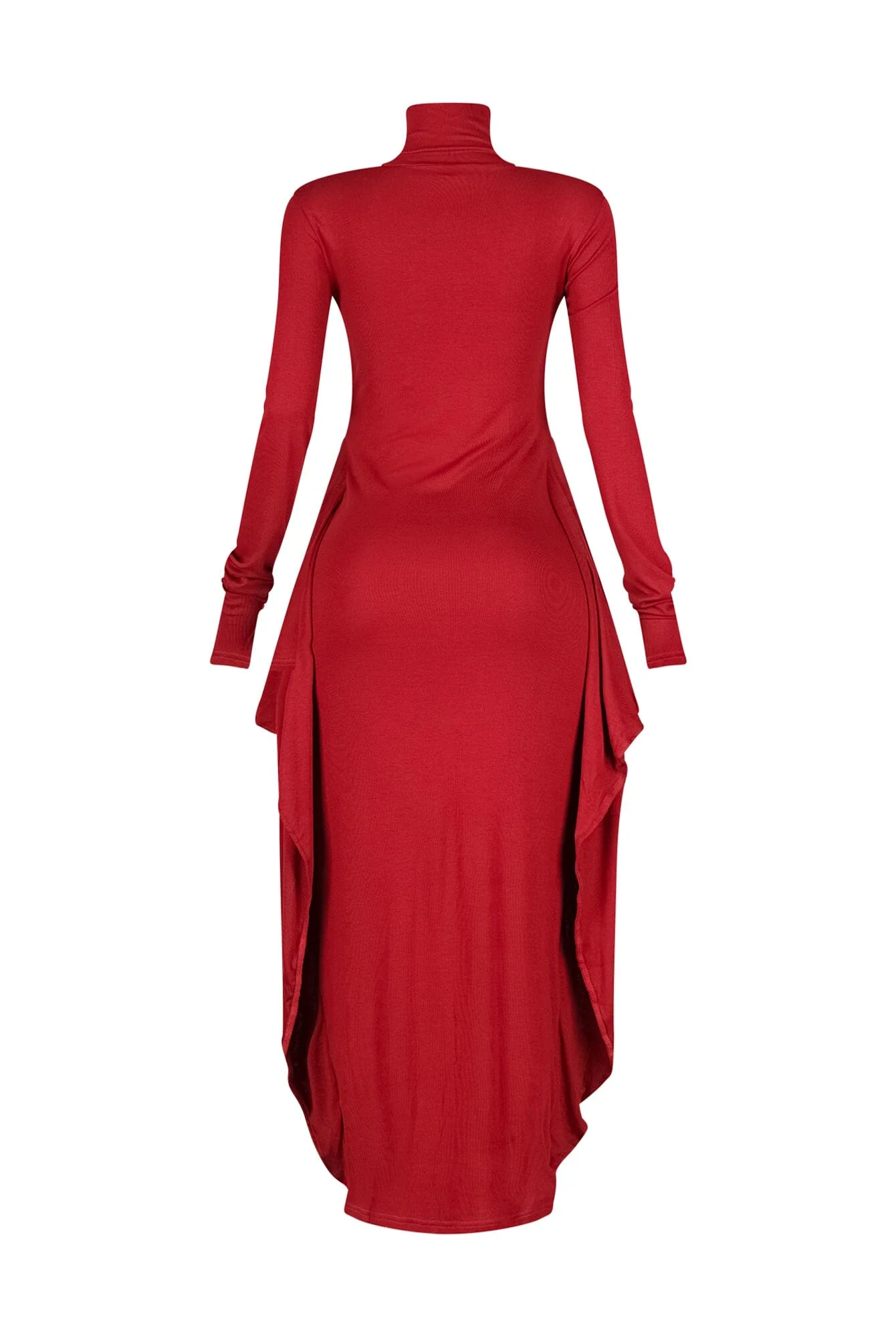 Lazy Noon Thumbhole Mock Neck Maxi Dress - Image 15