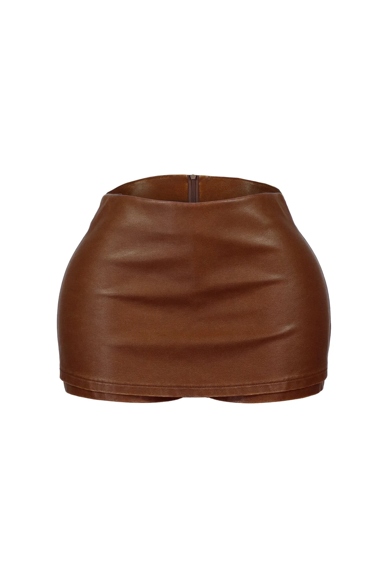 Lenny Washed Faux Leather Skort - Image 6
