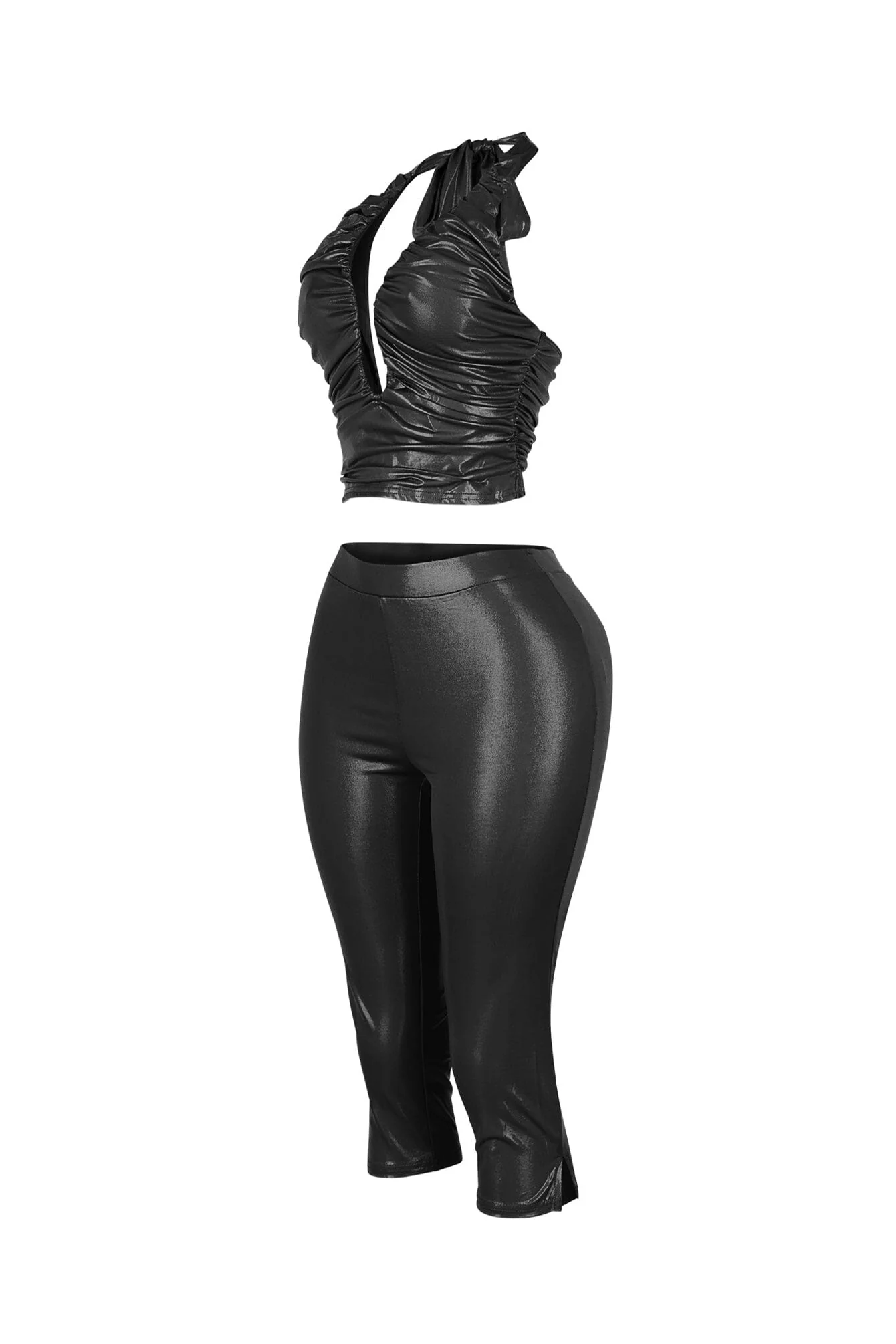 Linea U Cut Halter & Capri SET - Image 10