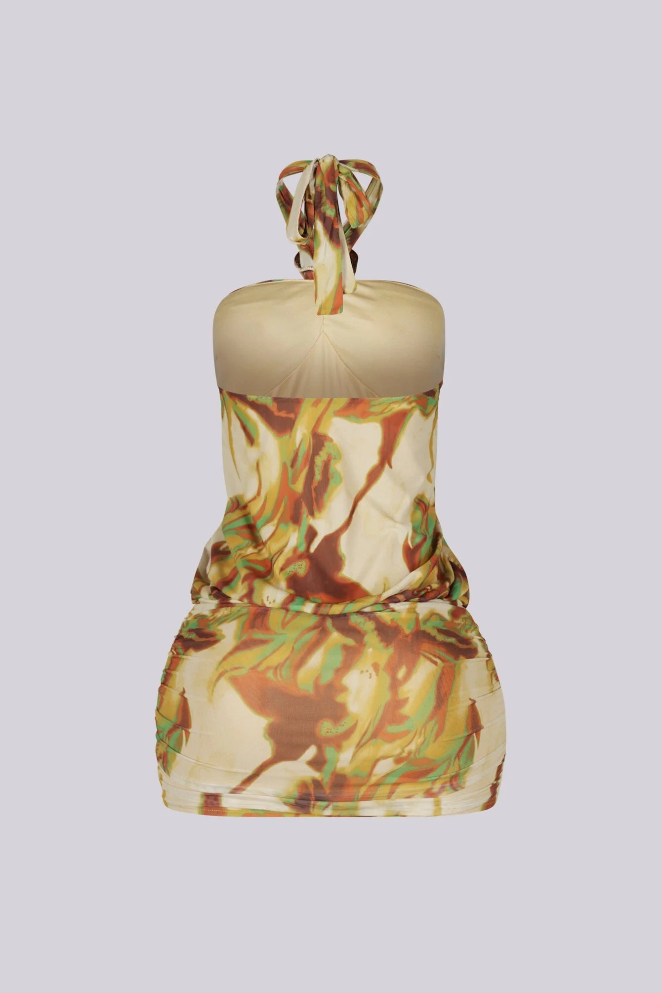 Liona Draped Halter Mini Dress - Image 7